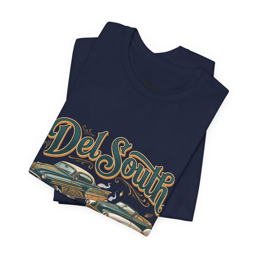 Del South Classic Cars Tee — "Hard Hitta" Back Graphic