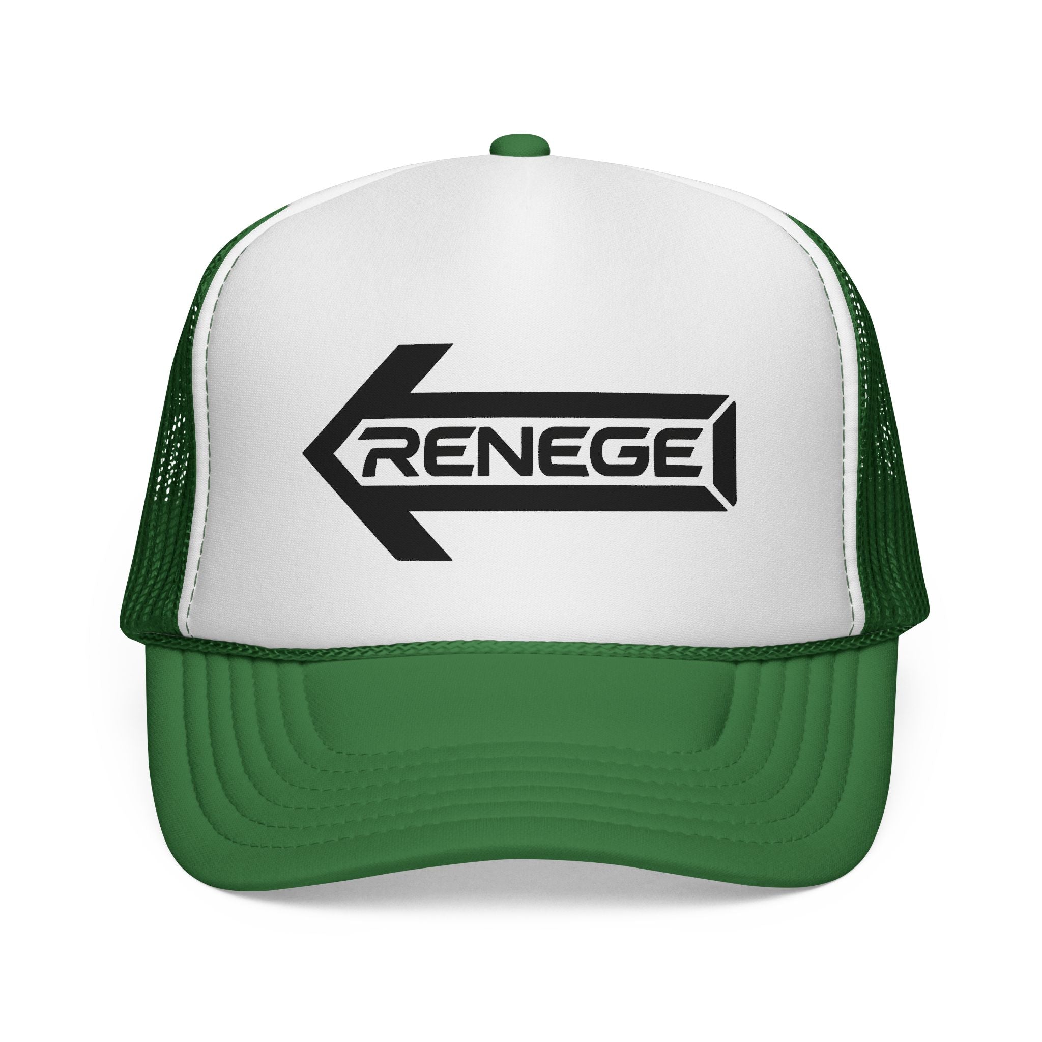 Renegade Arrow Trucker Hat — Retro Bold Logo Mesh Cap
