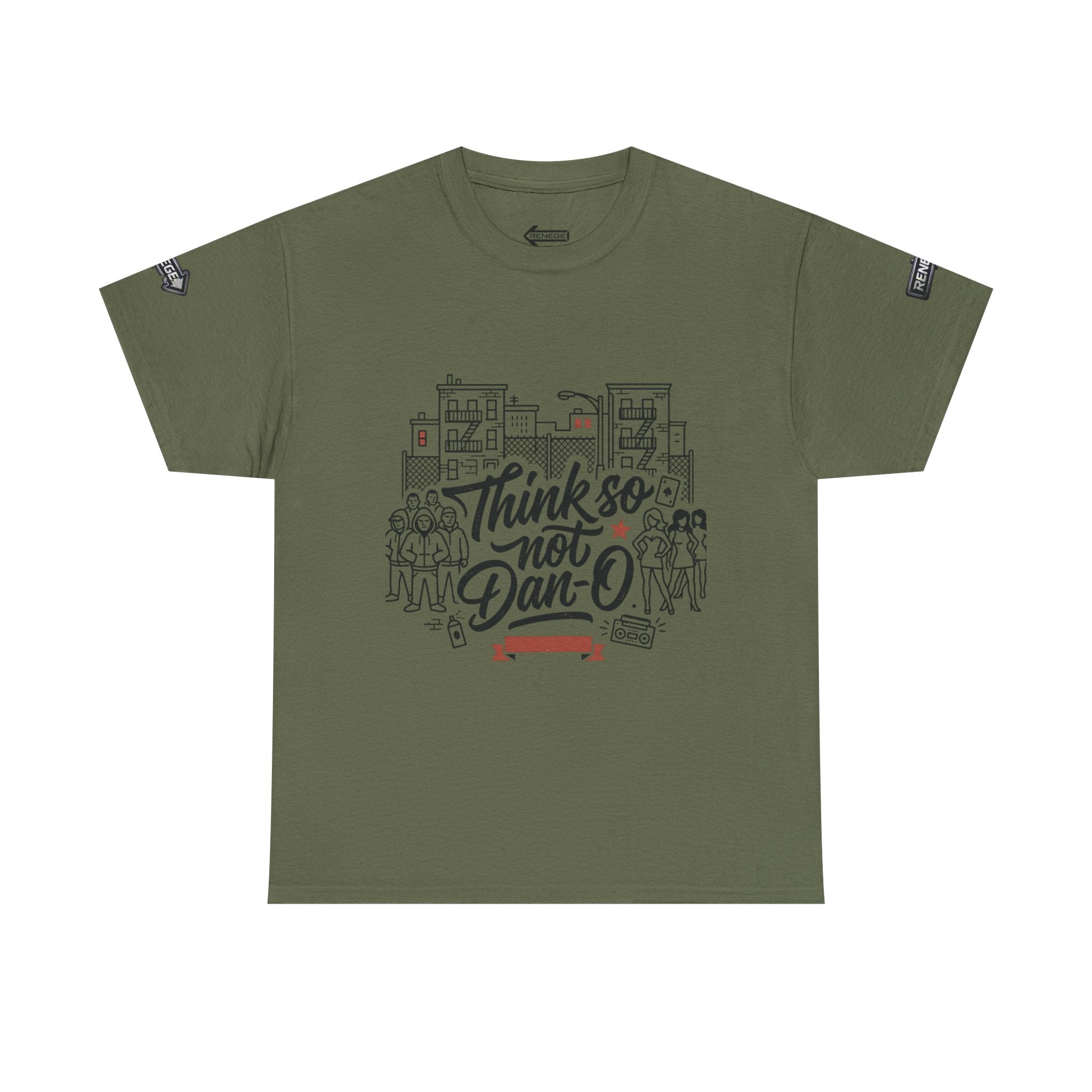 T-Shirt — "Think So Not Dan-O" Graphic Tee (Book'd Em City Back Design)