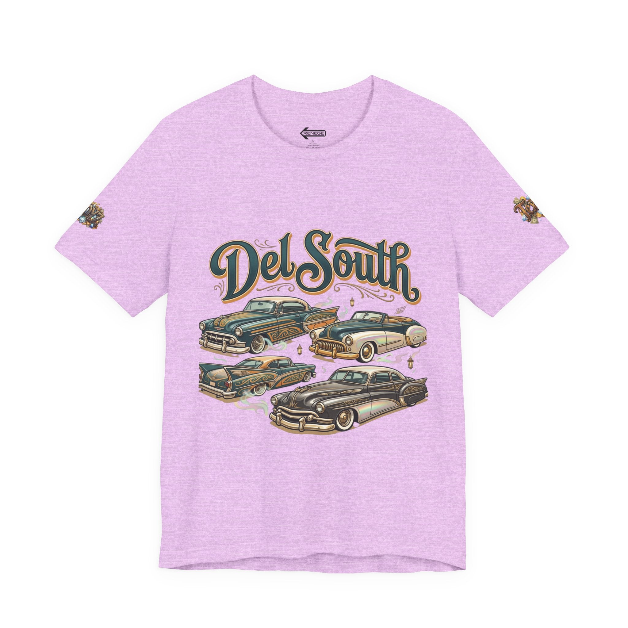 Del South Classic Cars Tee — "Hard Hitta" Back Graphic