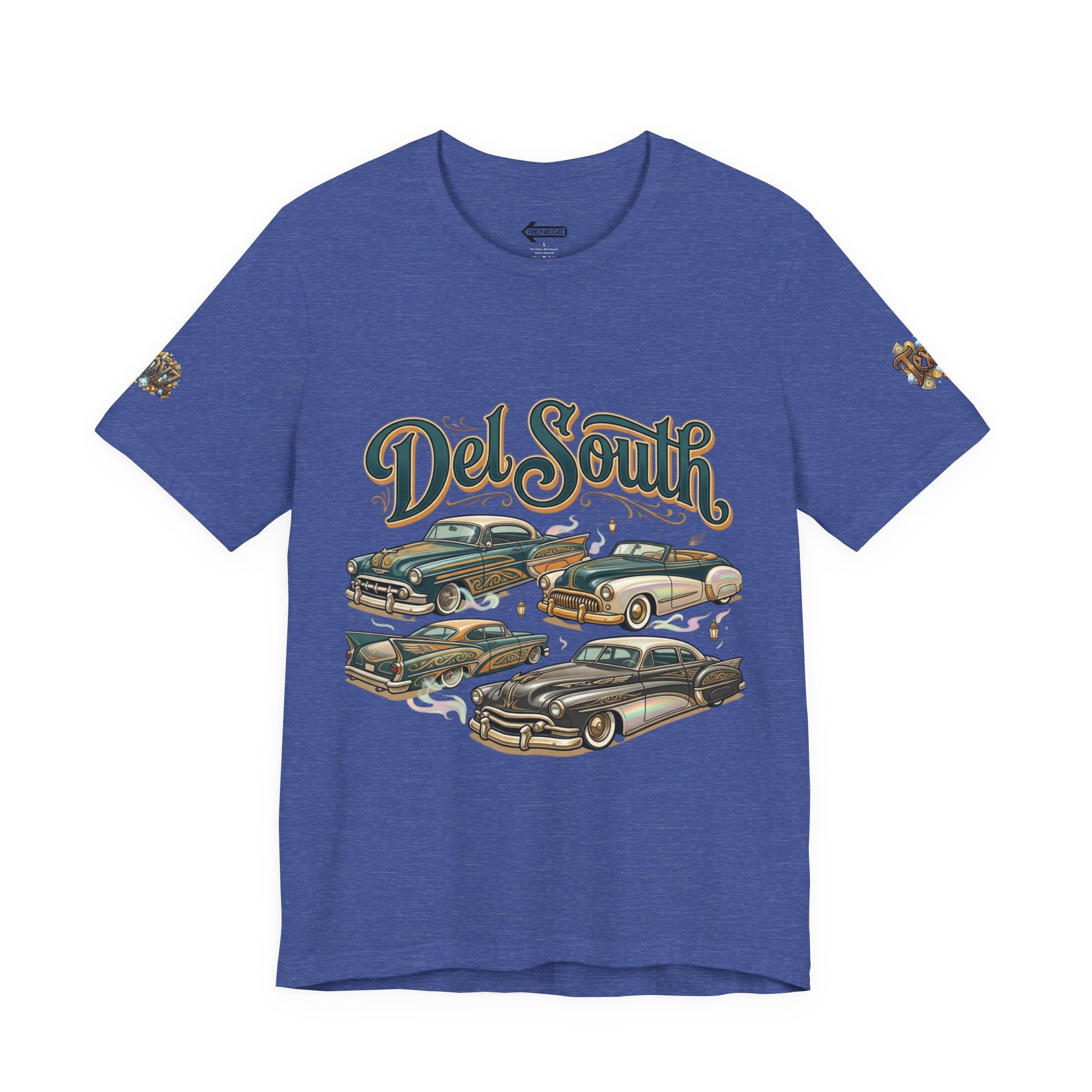 Del South Classic Cars Tee — "Hard Hitta" Back Graphic