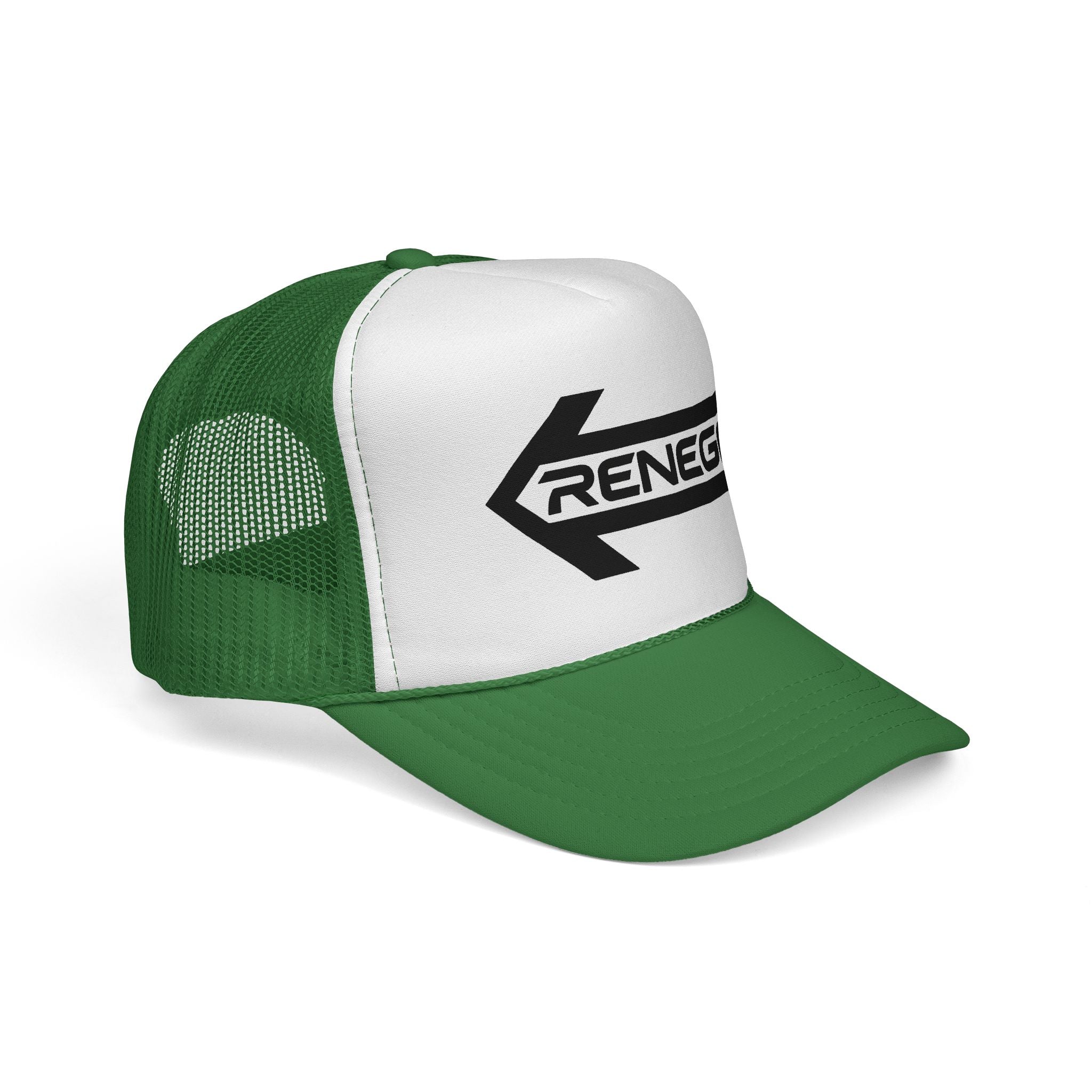 Renegade Arrow Trucker Hat — Retro Bold Logo Mesh Cap