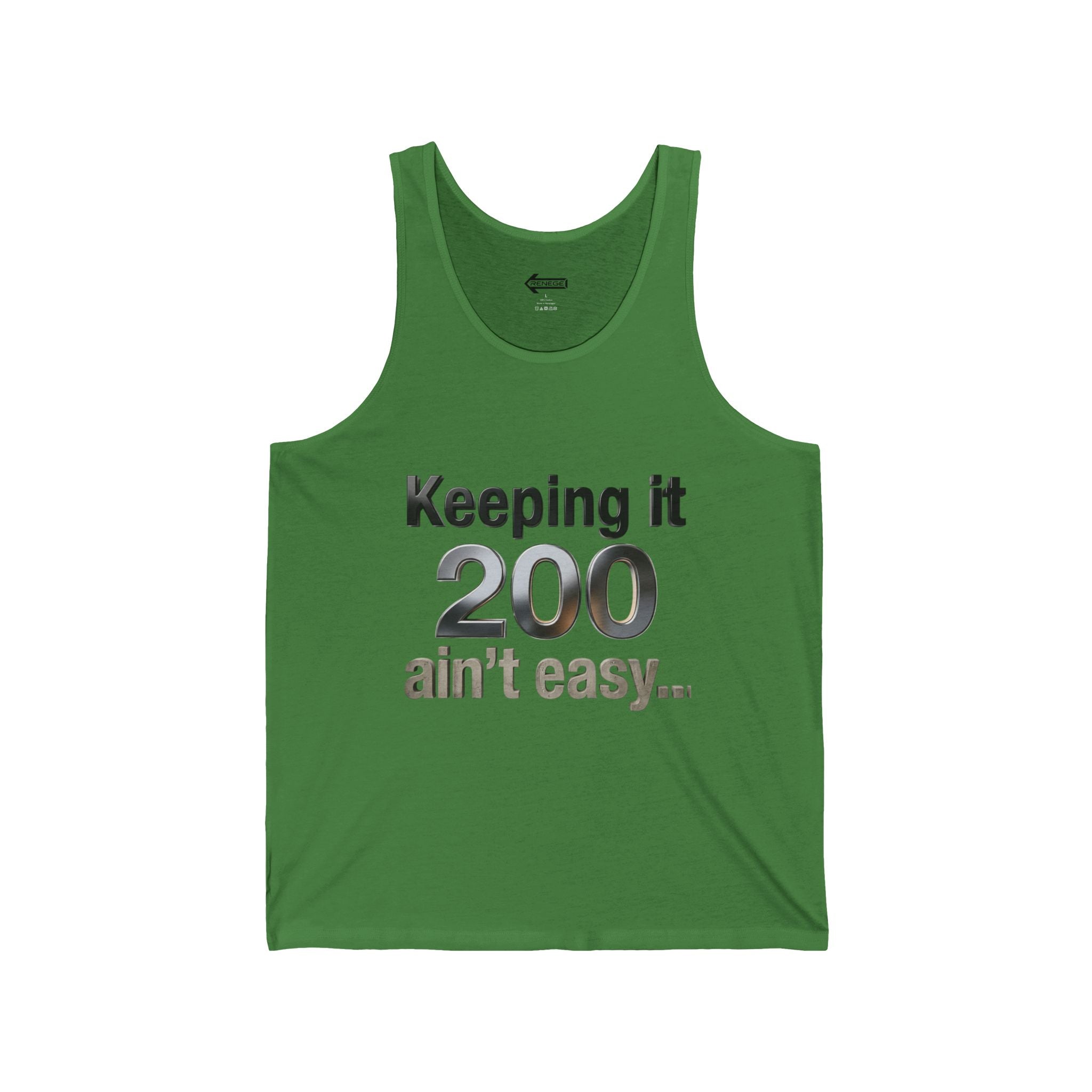 Keeping It 200 Tank Top – Funny "Keeping it 200 ain't easy" Graphic Tank