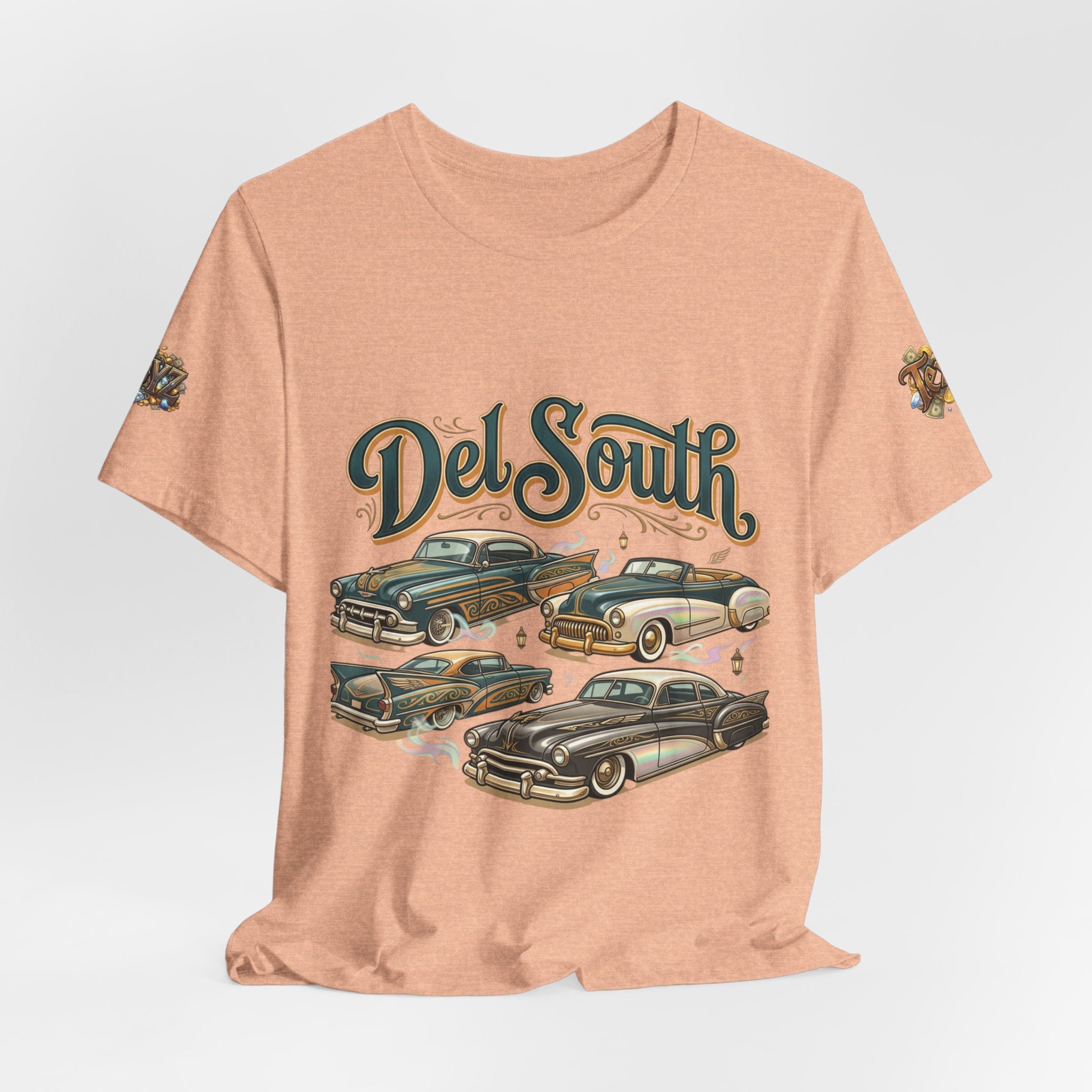 Del South Classic Cars Tee — "Hard Hitta" Back Graphic