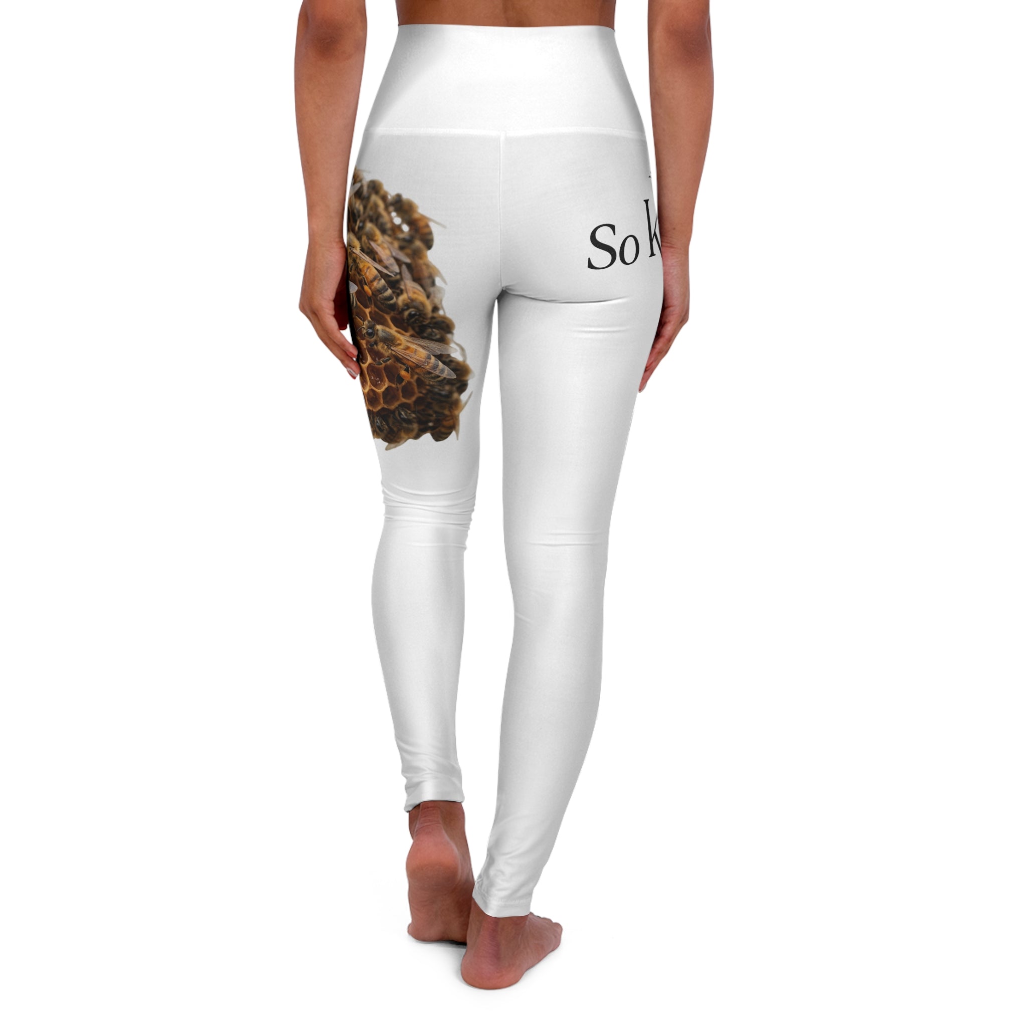 Pinecone Yoga Leggings — High-Waist AOP ‘So Delicious’ Nature Print