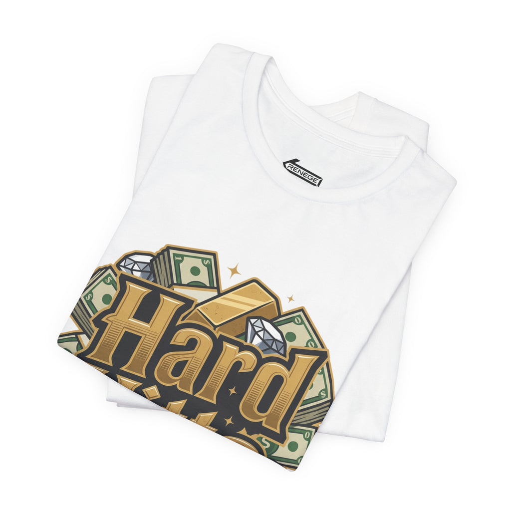 Hard Hitta Money Graphic Tee — Retro Cash & Gold Logo T-Shirt
