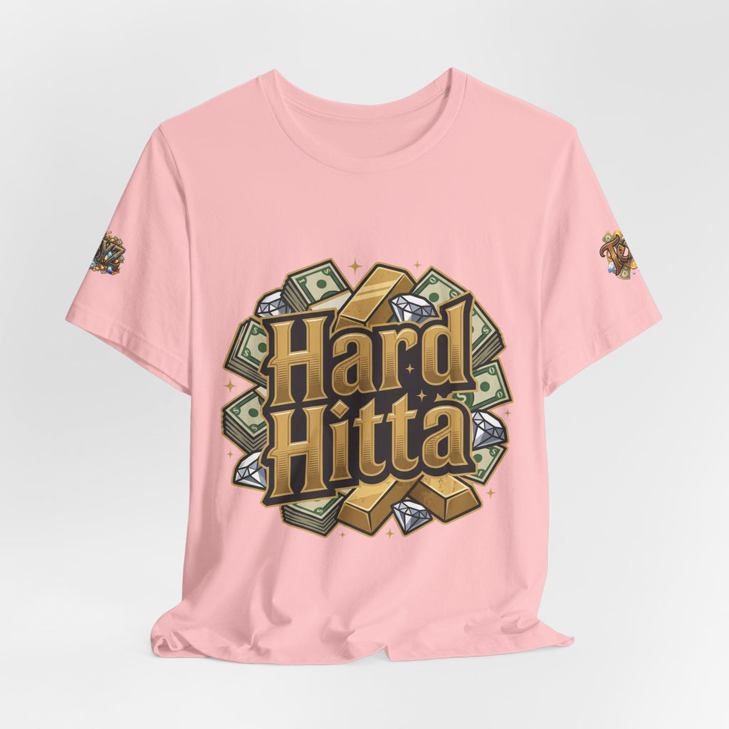 Hard Hitta Money Graphic Tee — Retro Cash & Gold Logo T-Shirt