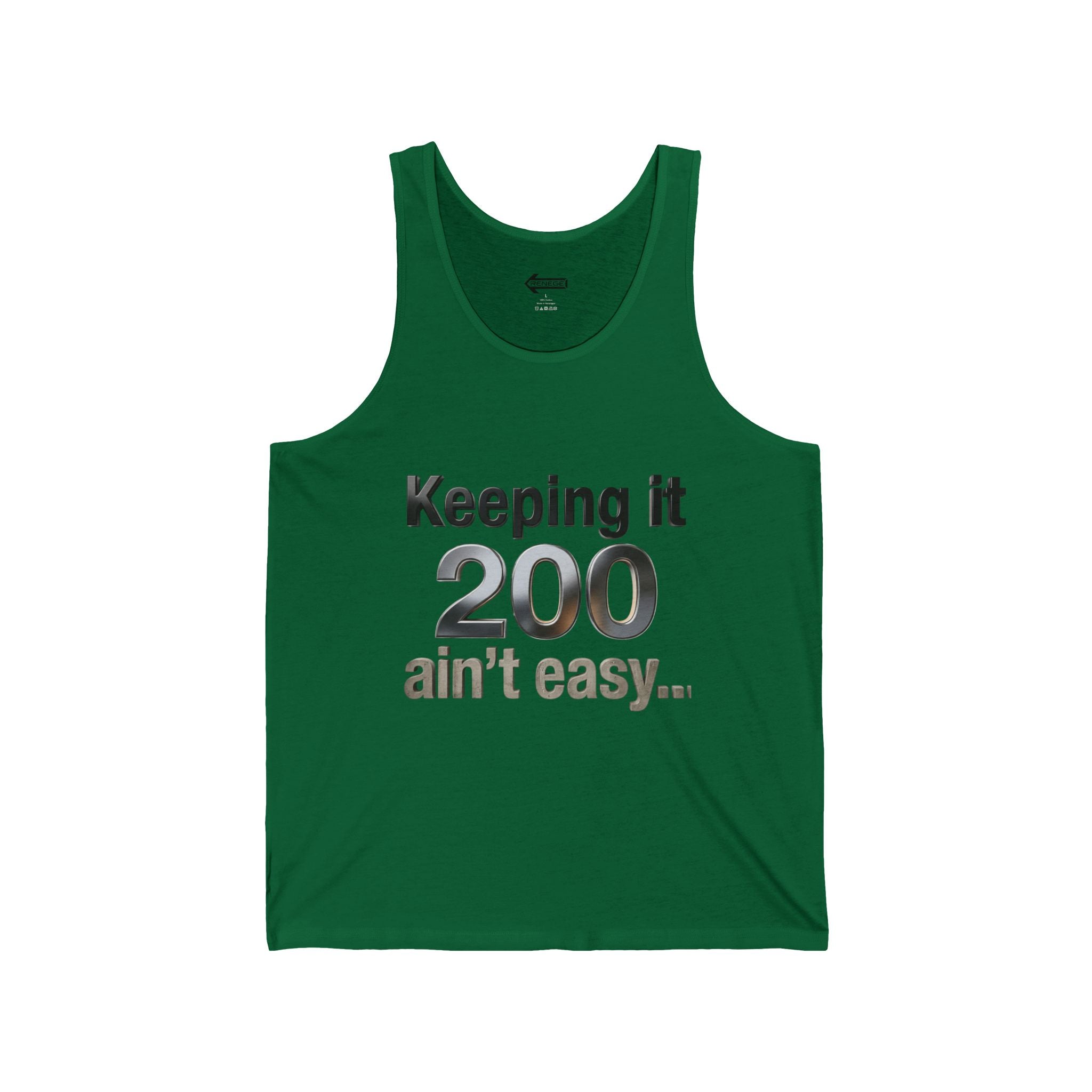 Keeping It 200 Tank Top – Funny "Keeping it 200 ain't easy" Graphic Tank