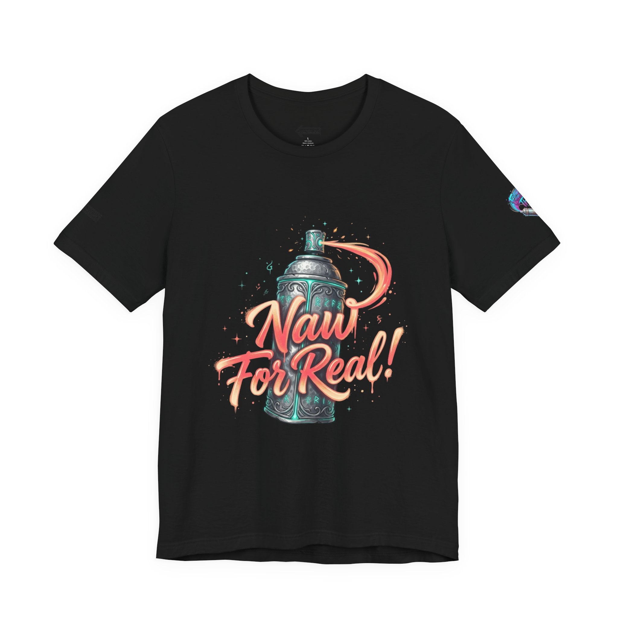 Spray Can 'Naw For Real' Graphic Tee