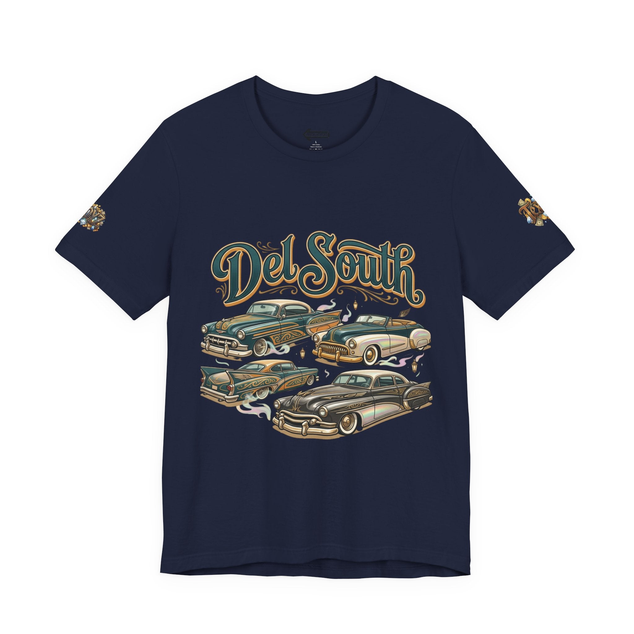 Del South Classic Cars Tee — "Hard Hitta" Back Graphic