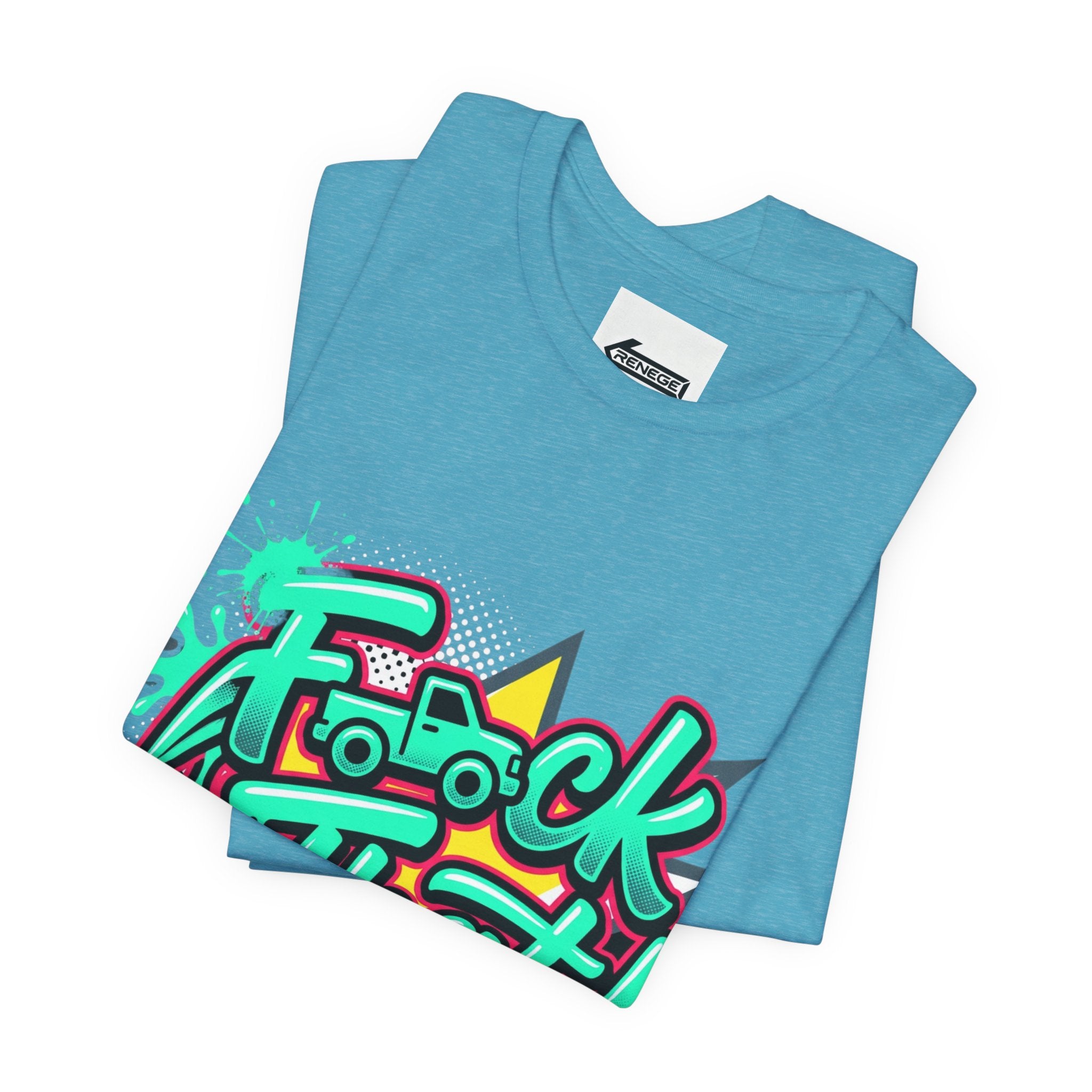 Graphic Tee — "F*ck That!" Streetwear Spray-Paint Design