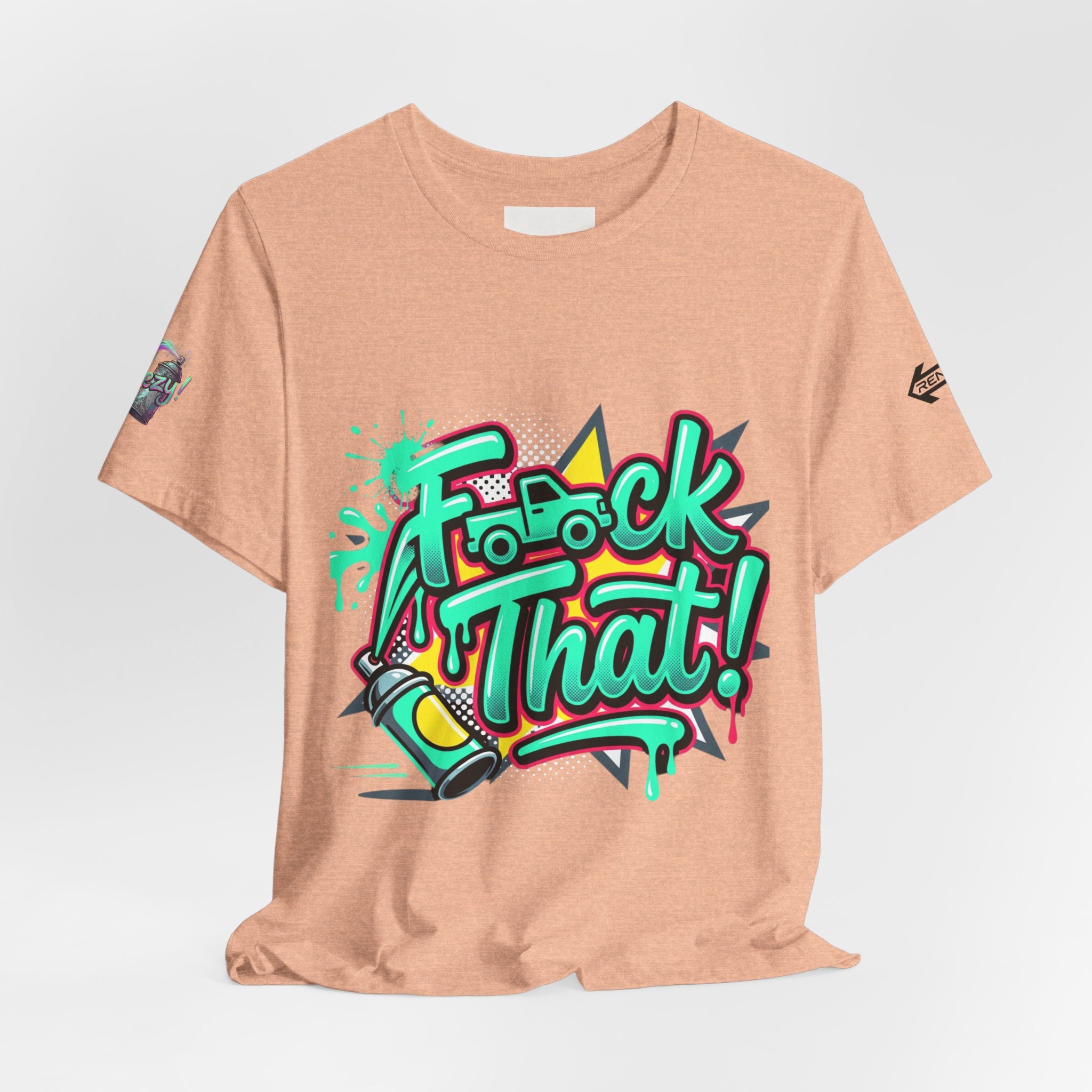 Graphic Tee — "F*ck That!" Streetwear Spray-Paint Design