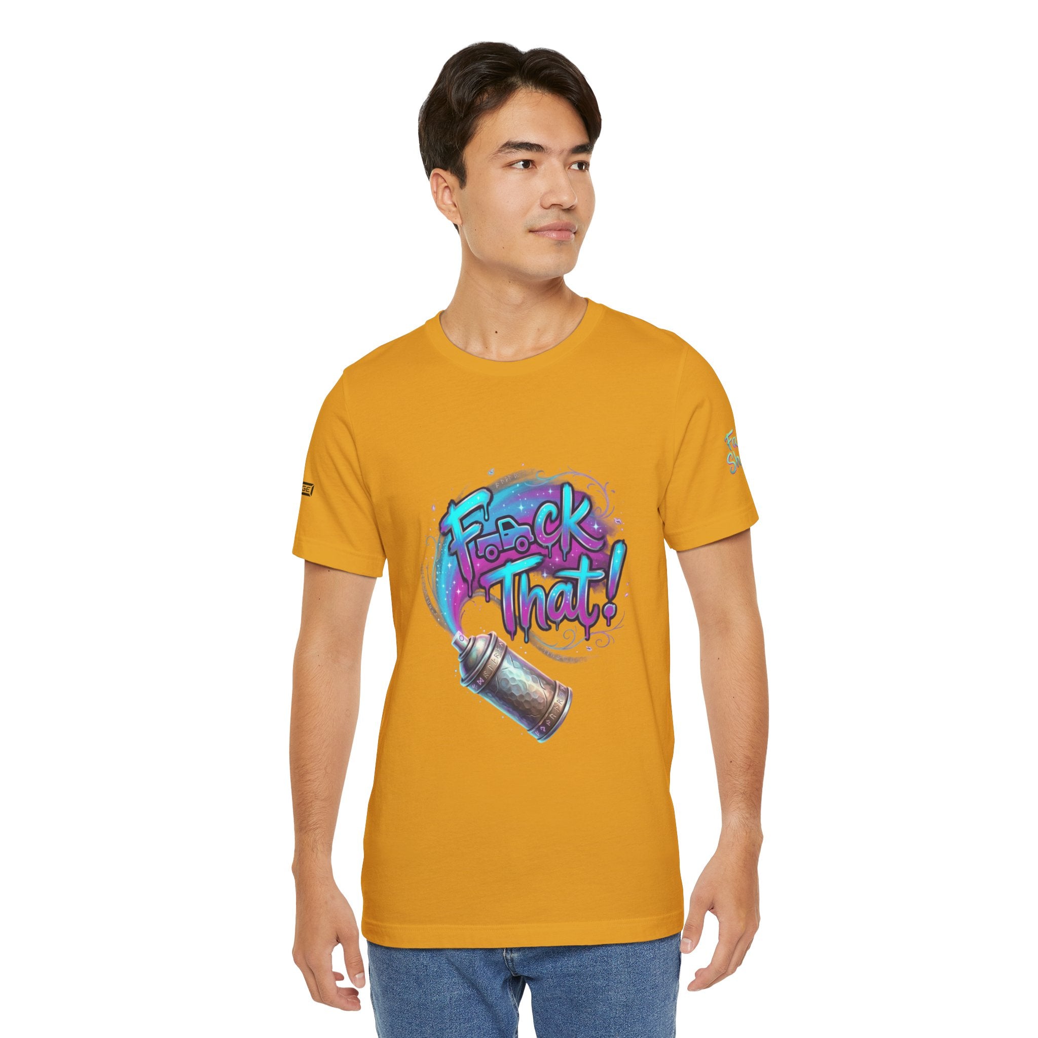 Graffiti 'F*ck That!' Spray Can T‑Shirt