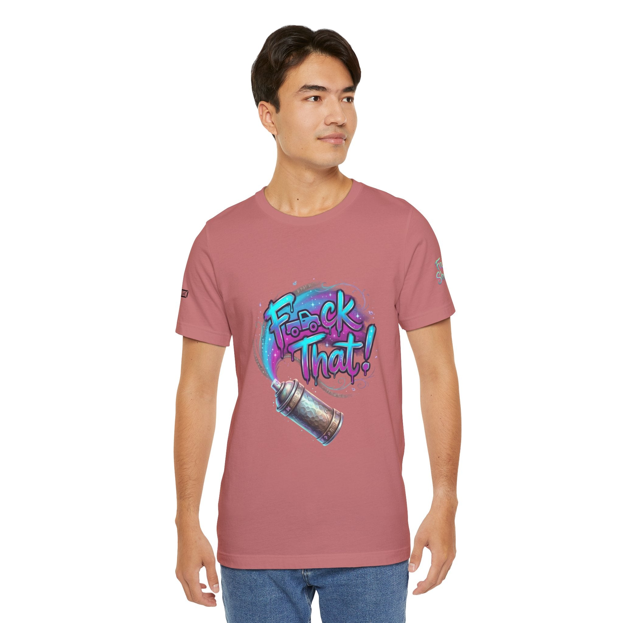 Graffiti 'F*ck That!' Spray Can T‑Shirt