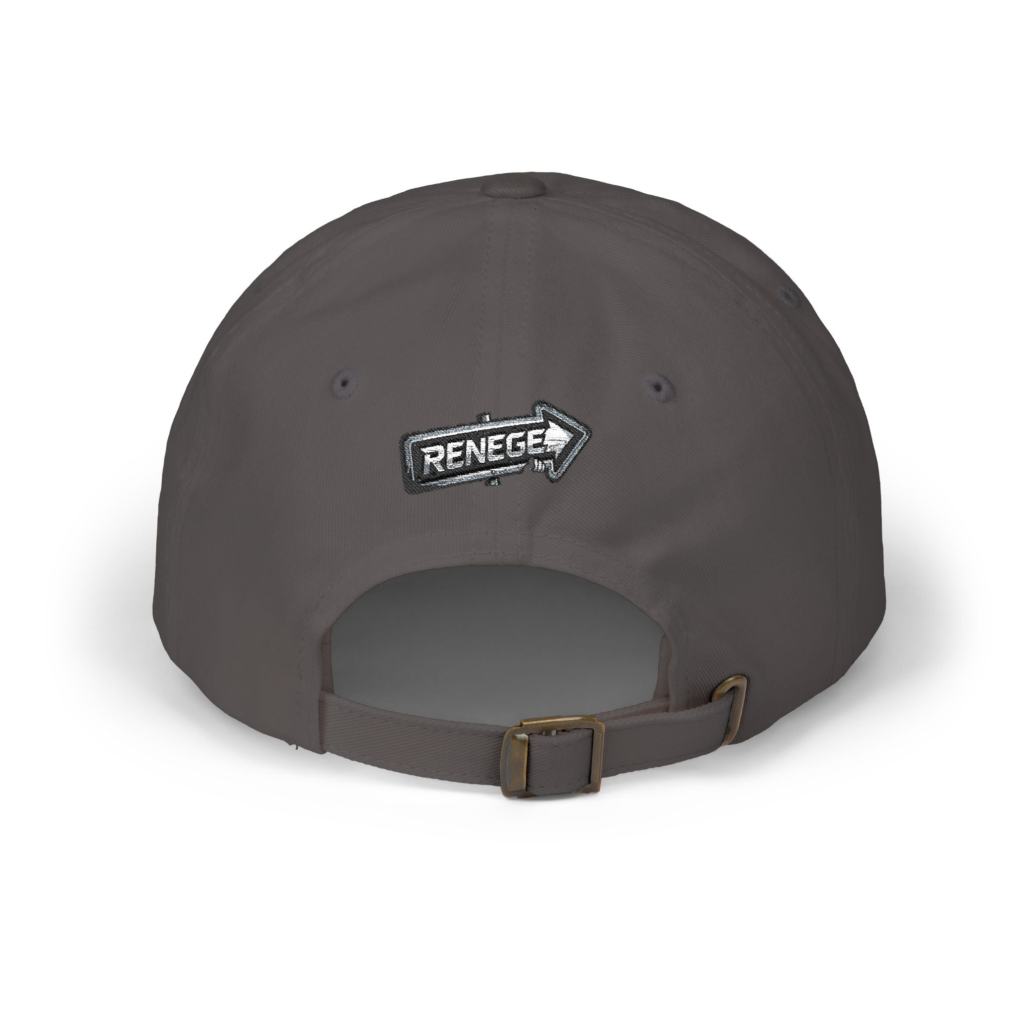Renegé Arrow Dad Cap — Embroidered White Baseball Hat