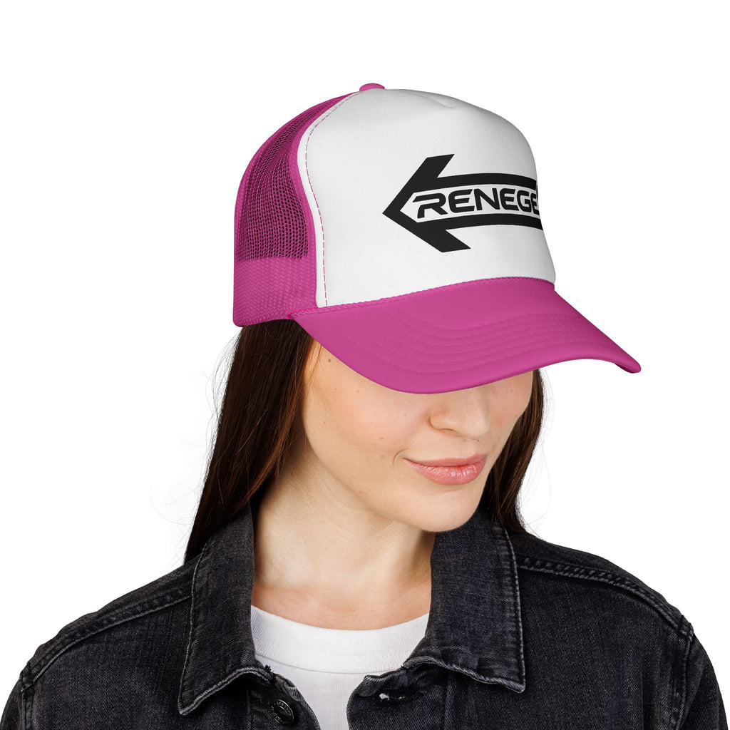Renegade Arrow Trucker Hat — Retro Bold Logo Mesh Cap