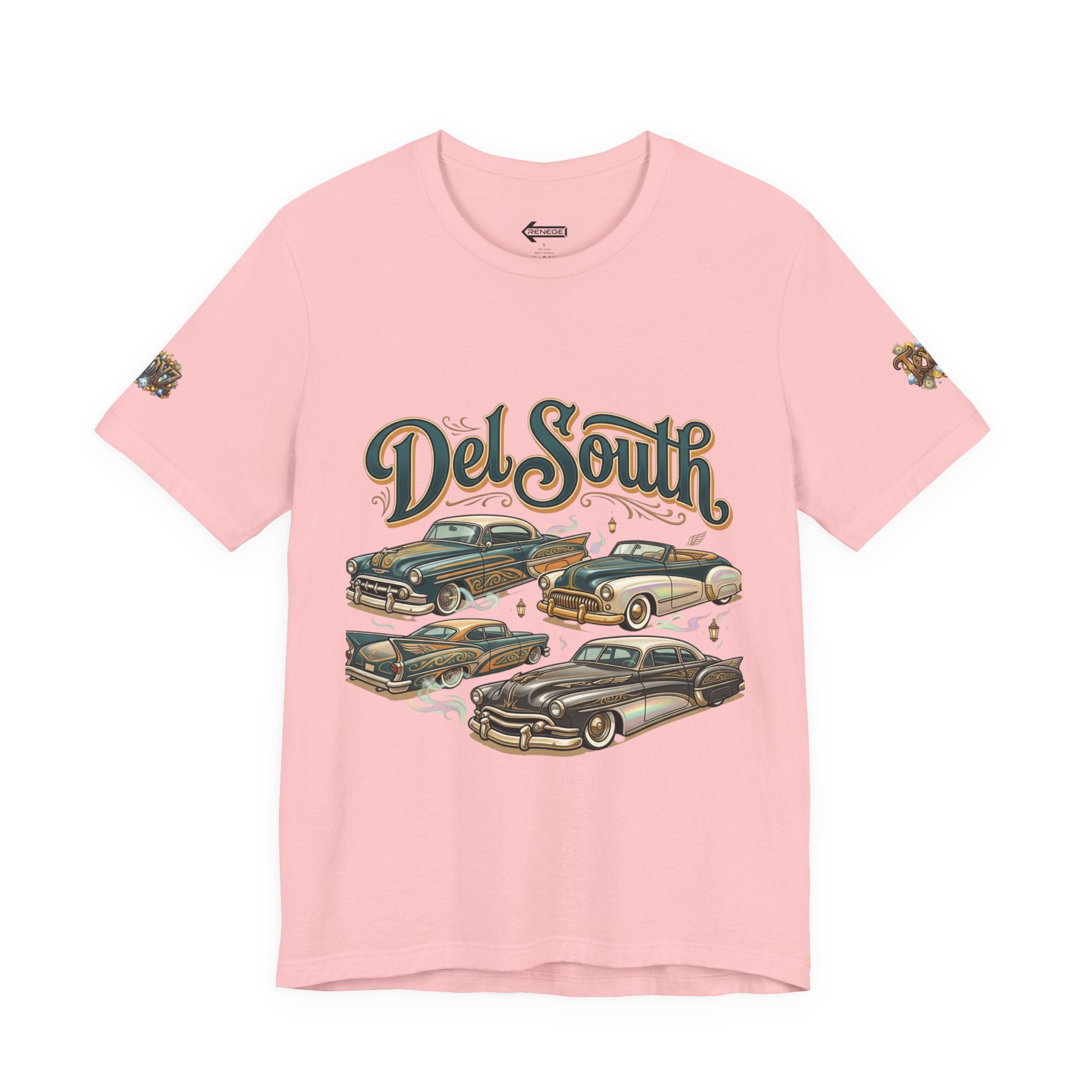 Del South Classic Cars Tee — "Hard Hitta" Back Graphic