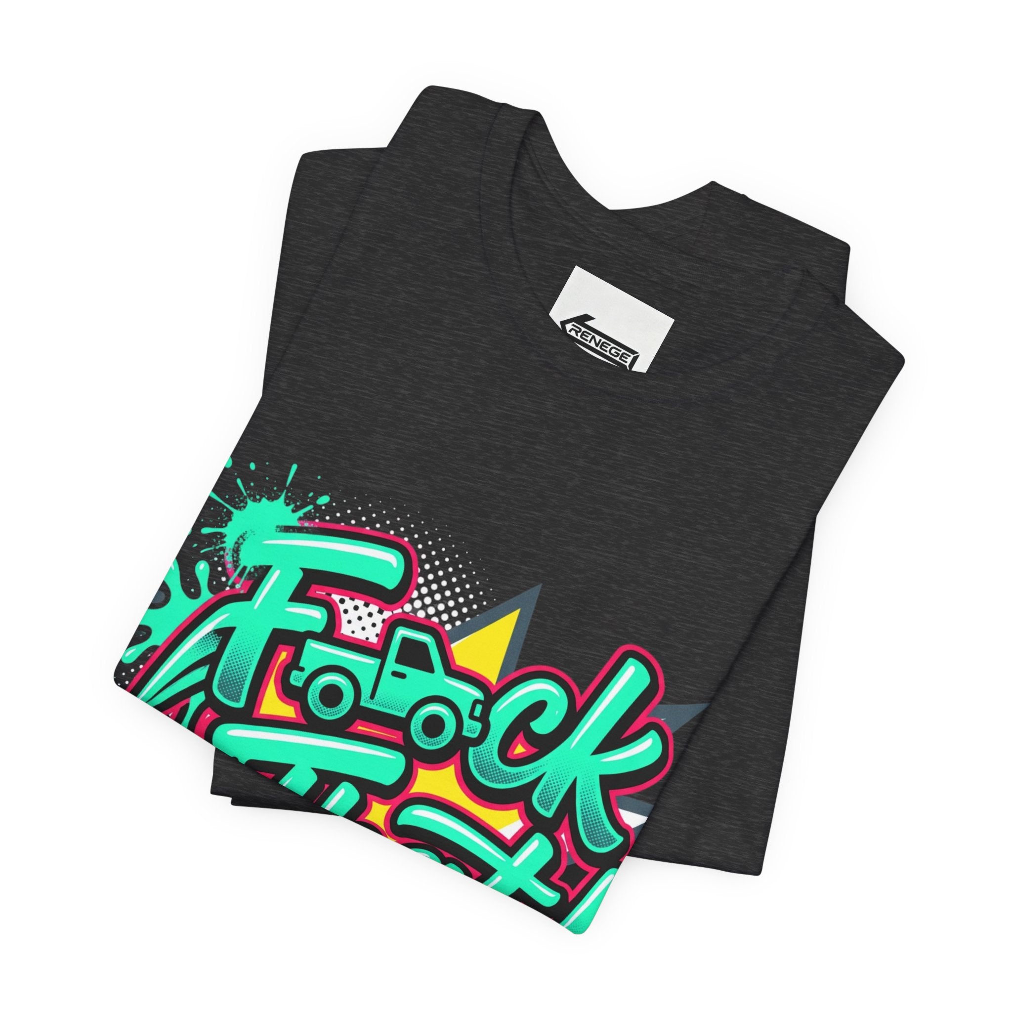 Graphic Tee — "F*ck That!" Streetwear Spray-Paint Design