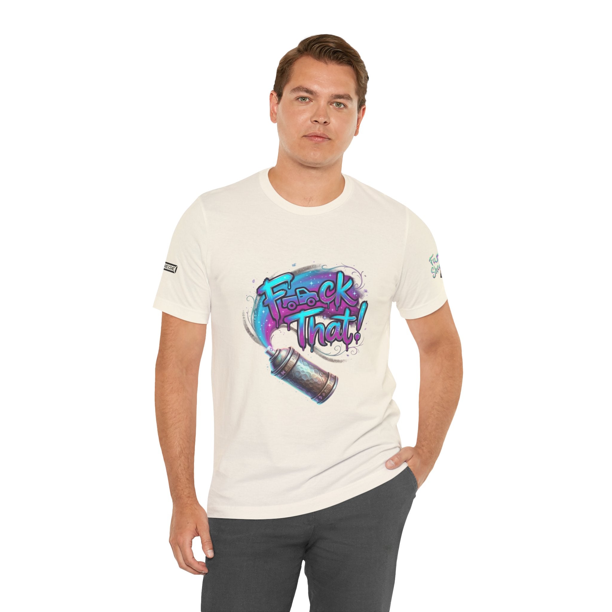 Graffiti 'F*ck That!' Spray Can T‑Shirt