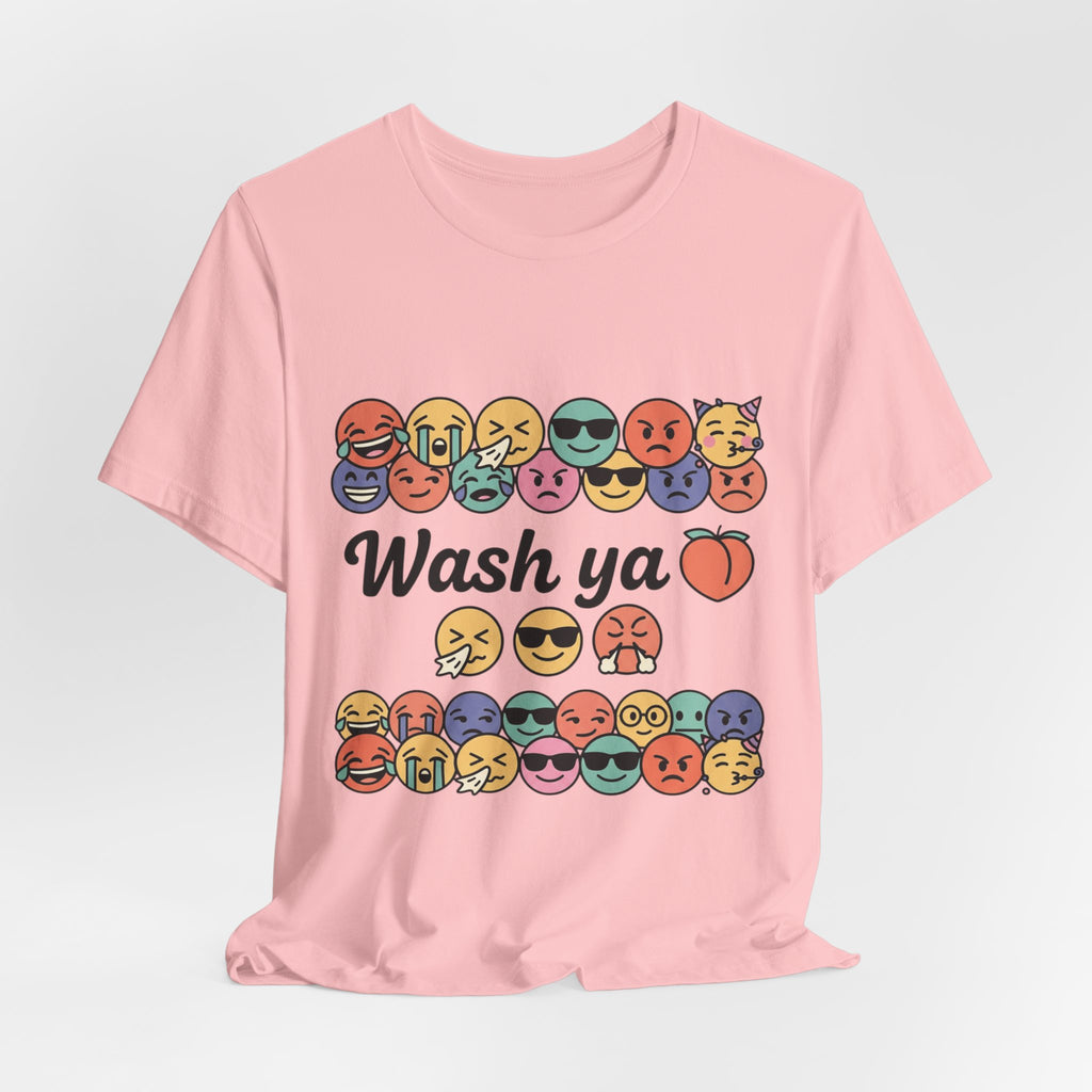 Wash Ya / Hard ASF Emoji Graphic Tee — Funny Emoji Face T-Shirt