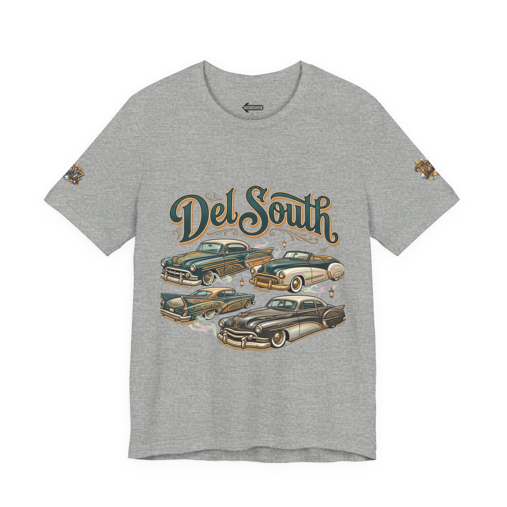 Del South Classic Cars Tee — "Hard Hitta" Back Graphic