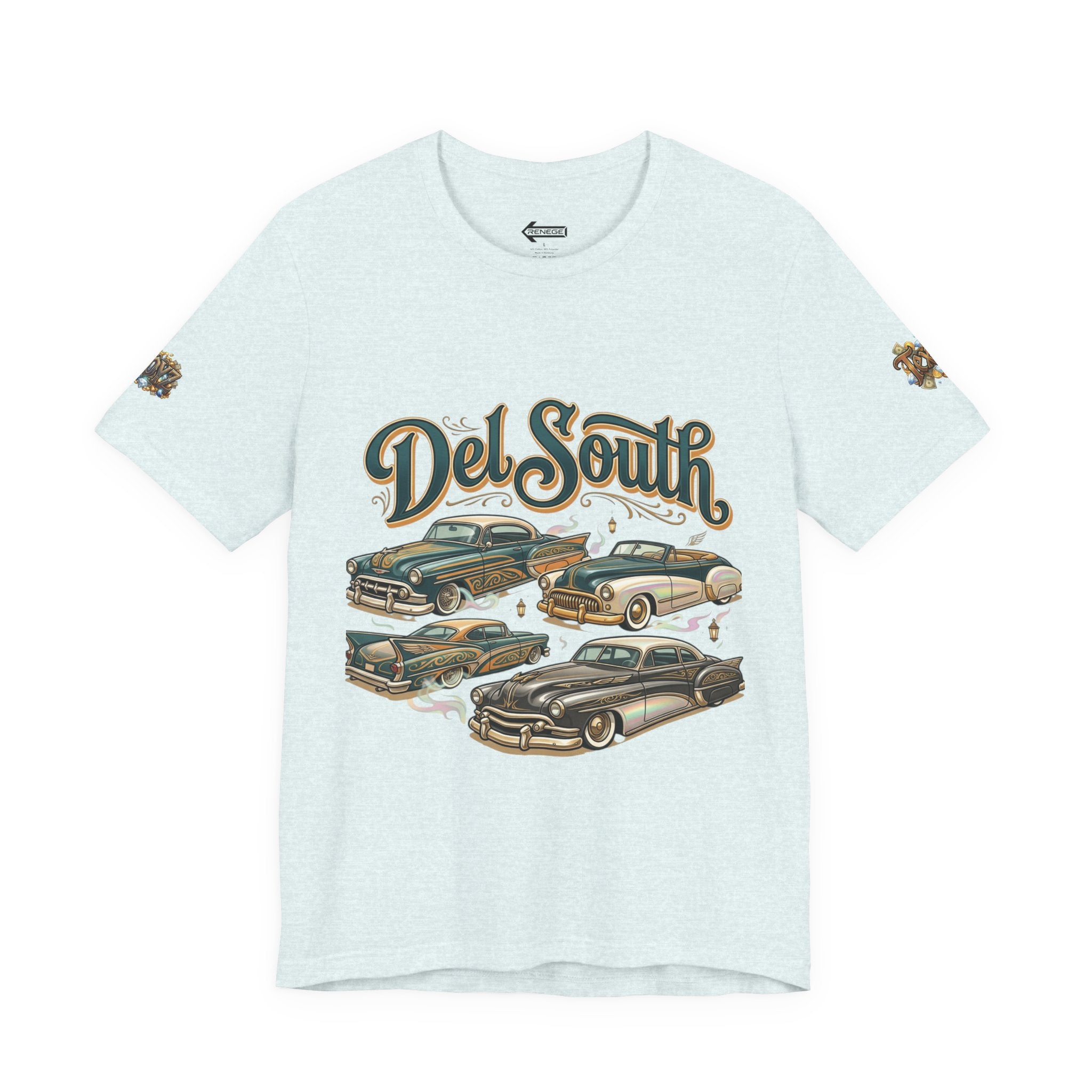 Del South Classic Cars Tee — "Hard Hitta" Back Graphic