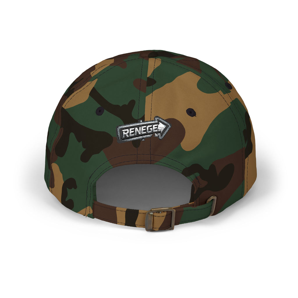 Renegé Arrow Dad Cap — Embroidered White Baseball Hat