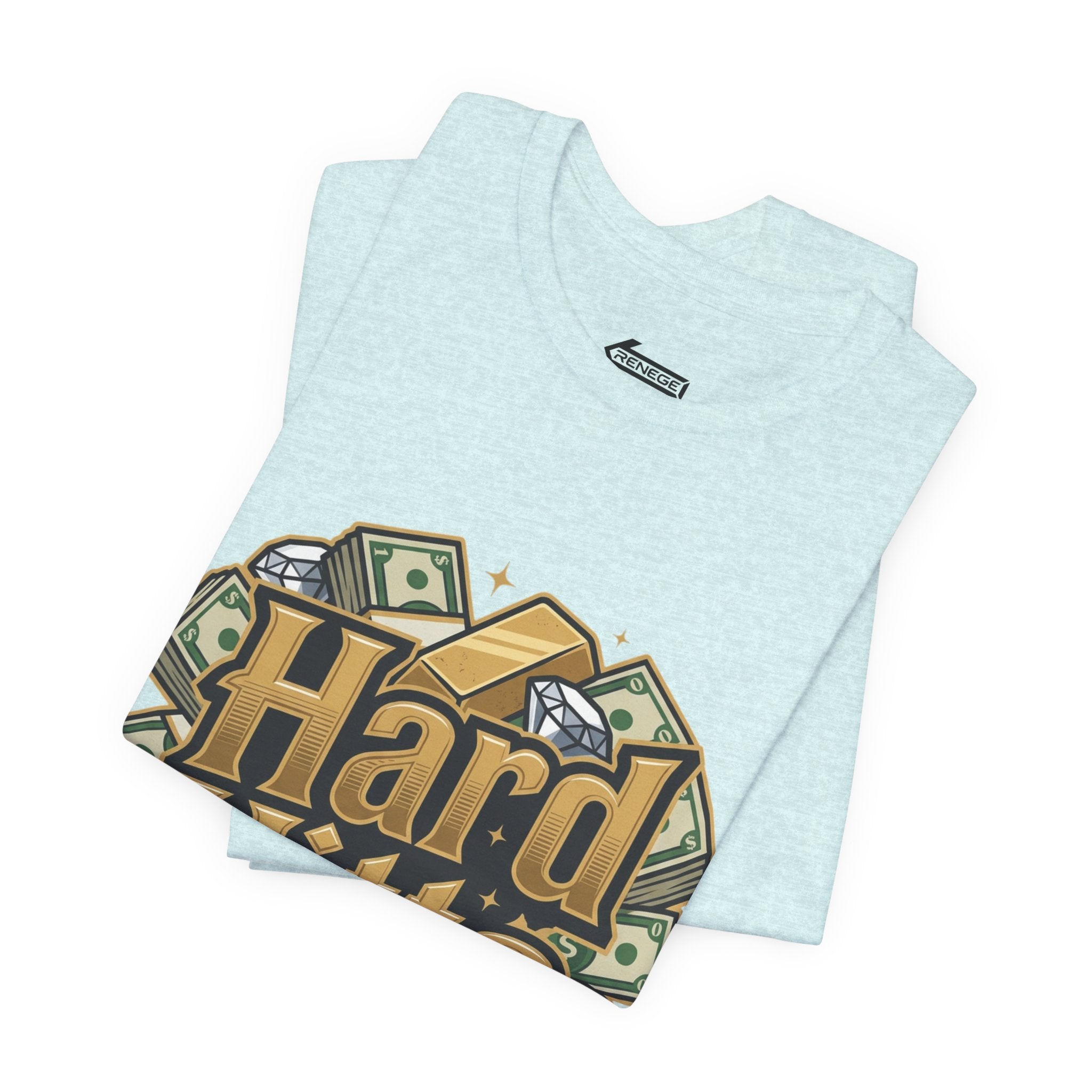 Hard Hitta Money Graphic Tee — Retro Cash & Gold Logo T-Shirt