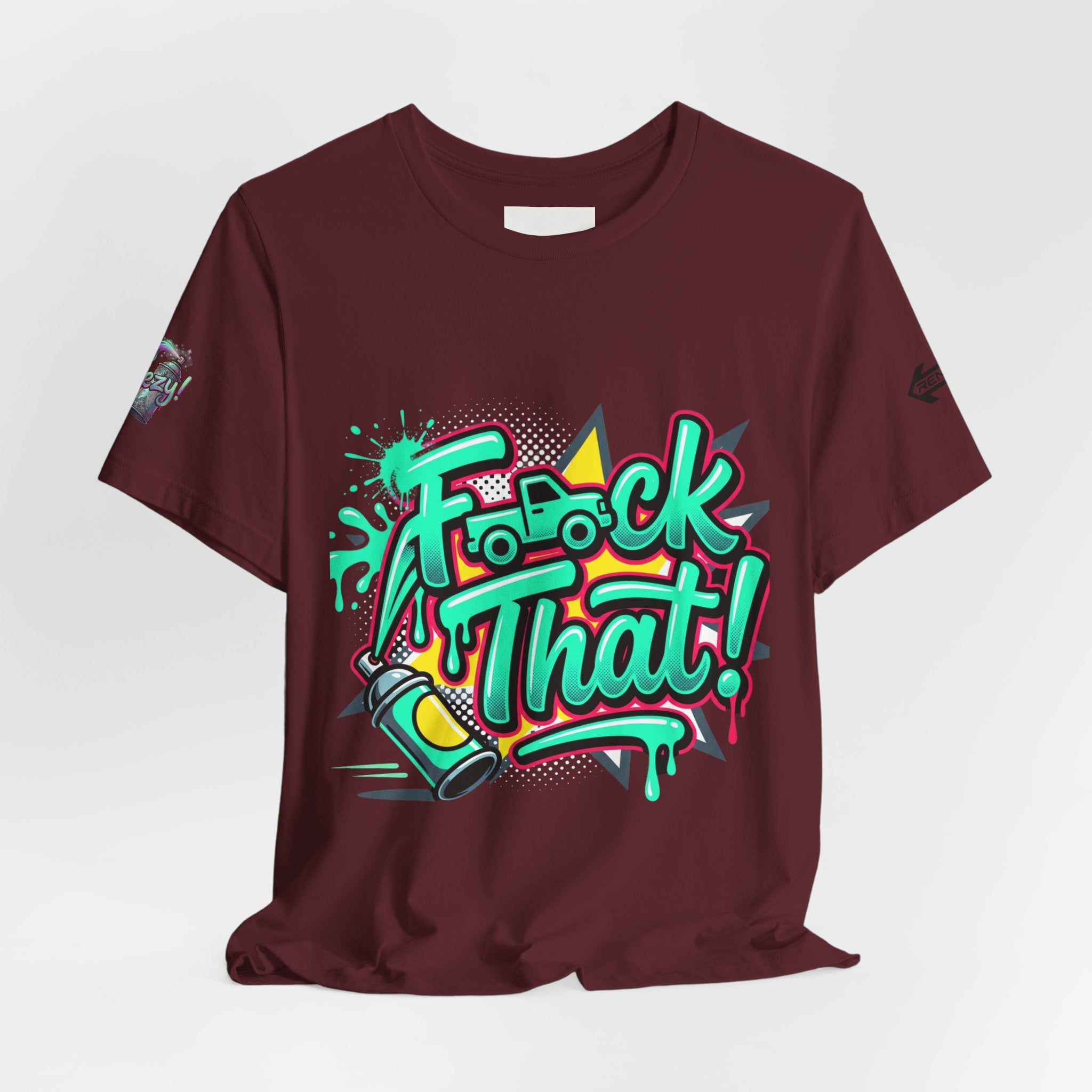 Graphic Tee — "F*ck That!" Streetwear Spray-Paint Design