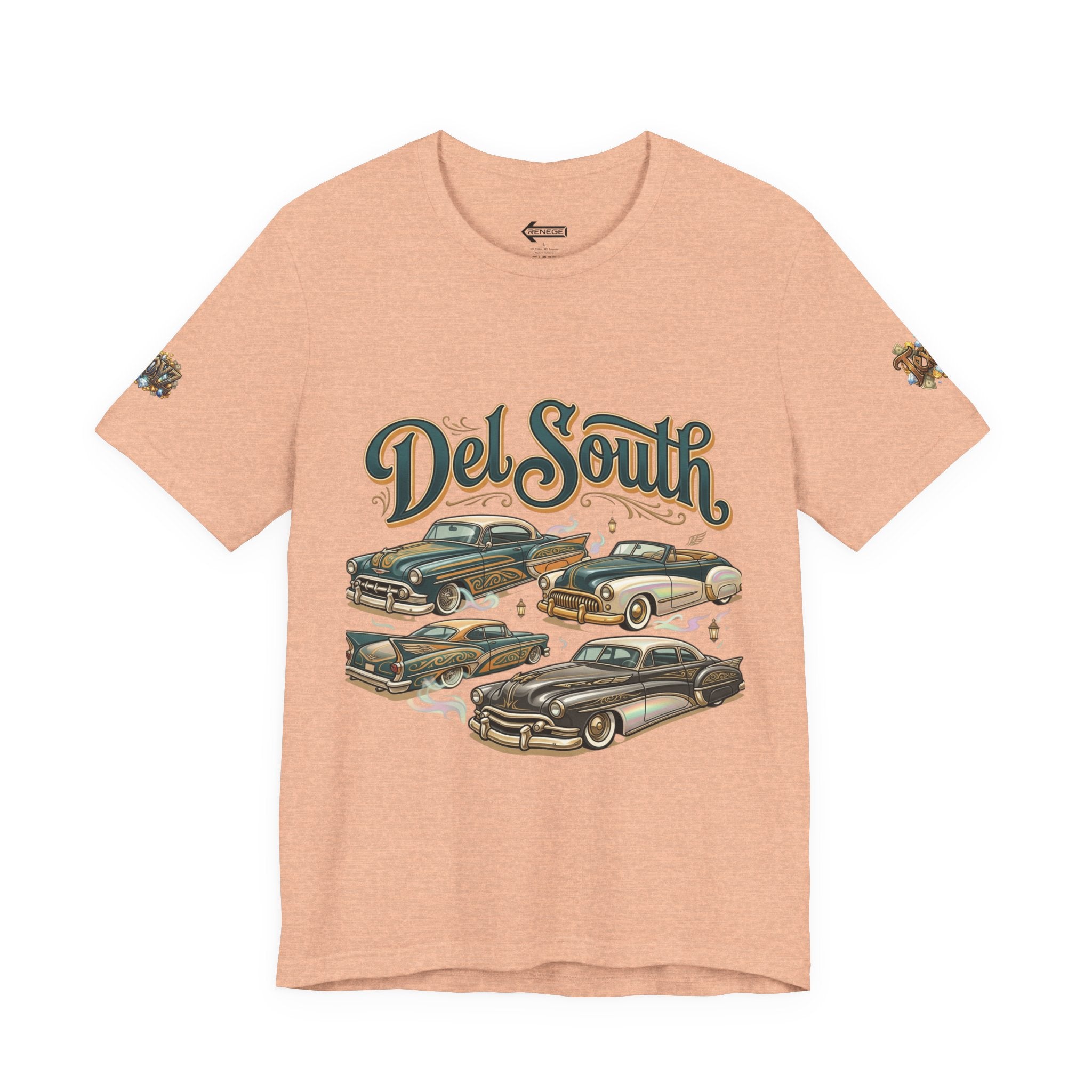 Del South Classic Cars Tee — "Hard Hitta" Back Graphic