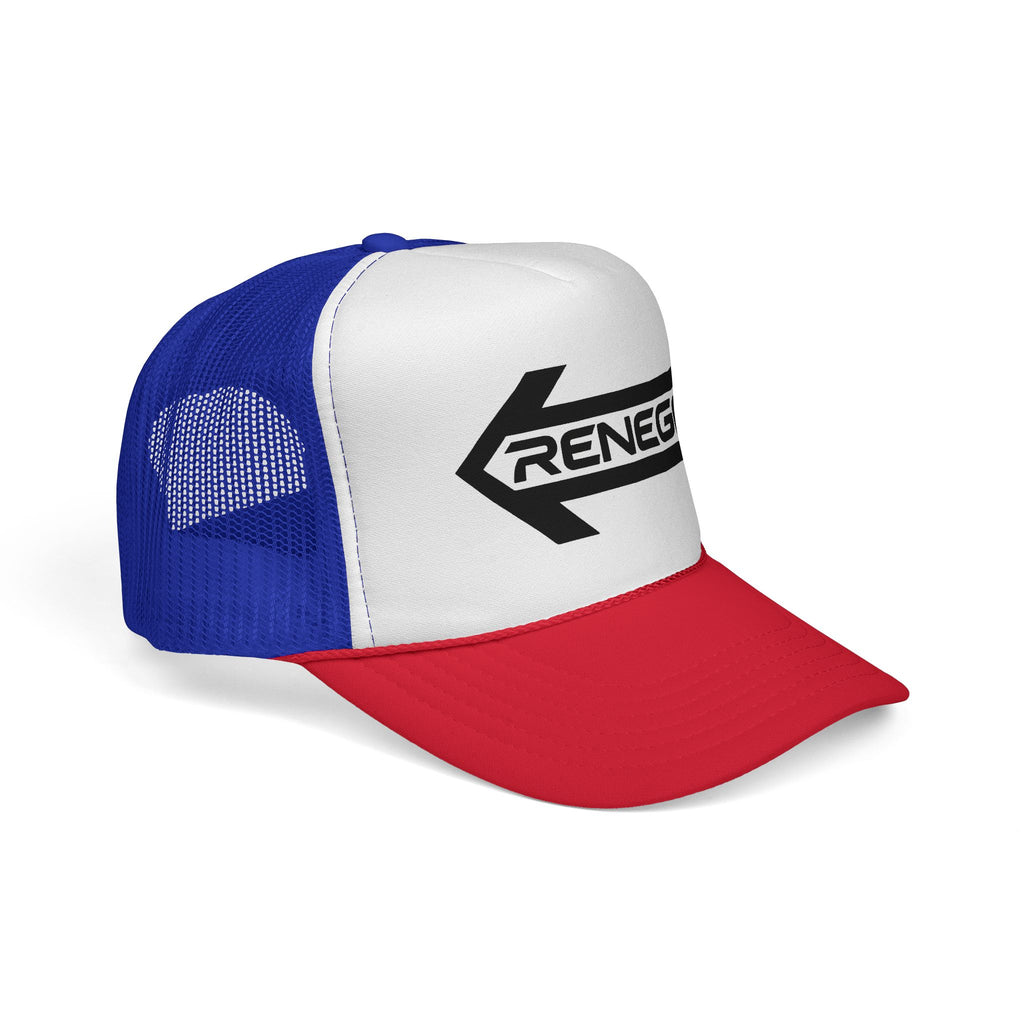 Renegade Arrow Trucker Hat — Retro Bold Logo Mesh Cap