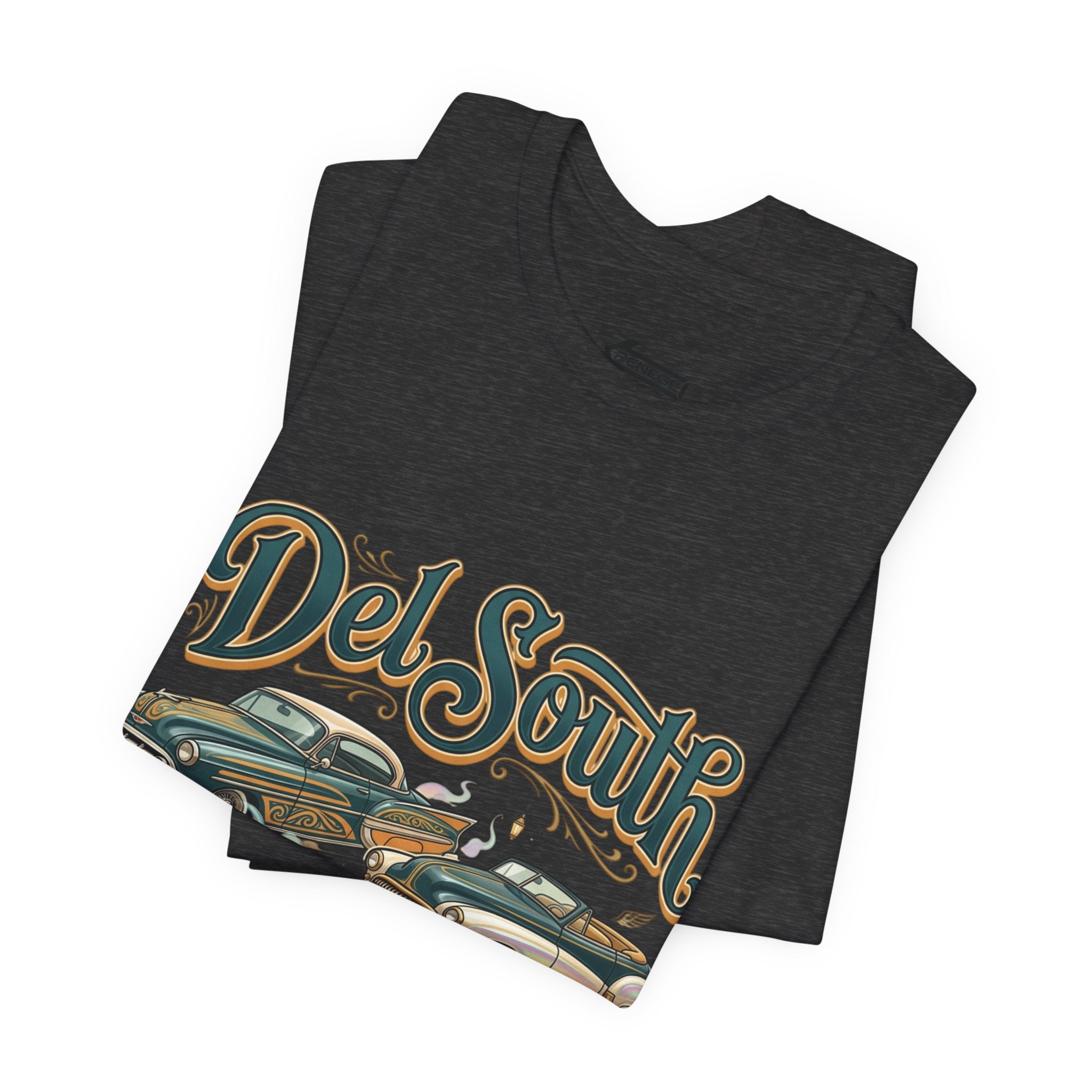 Del South Classic Cars Tee — "Hard Hitta" Back Graphic