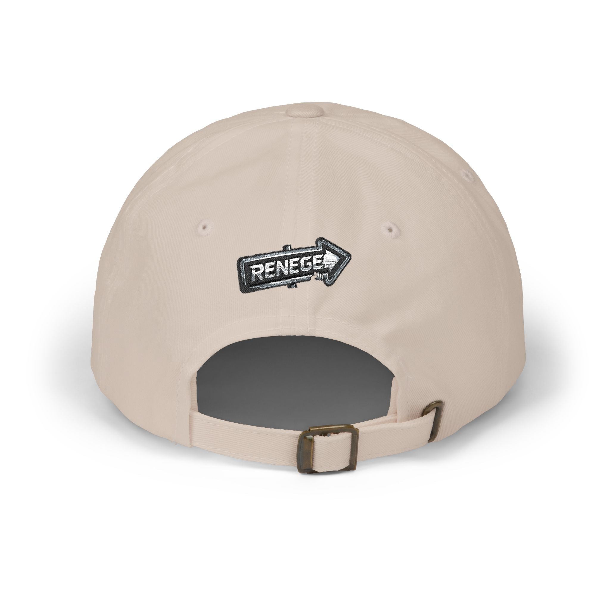 Renegé Arrow Dad Cap — Embroidered White Baseball Hat