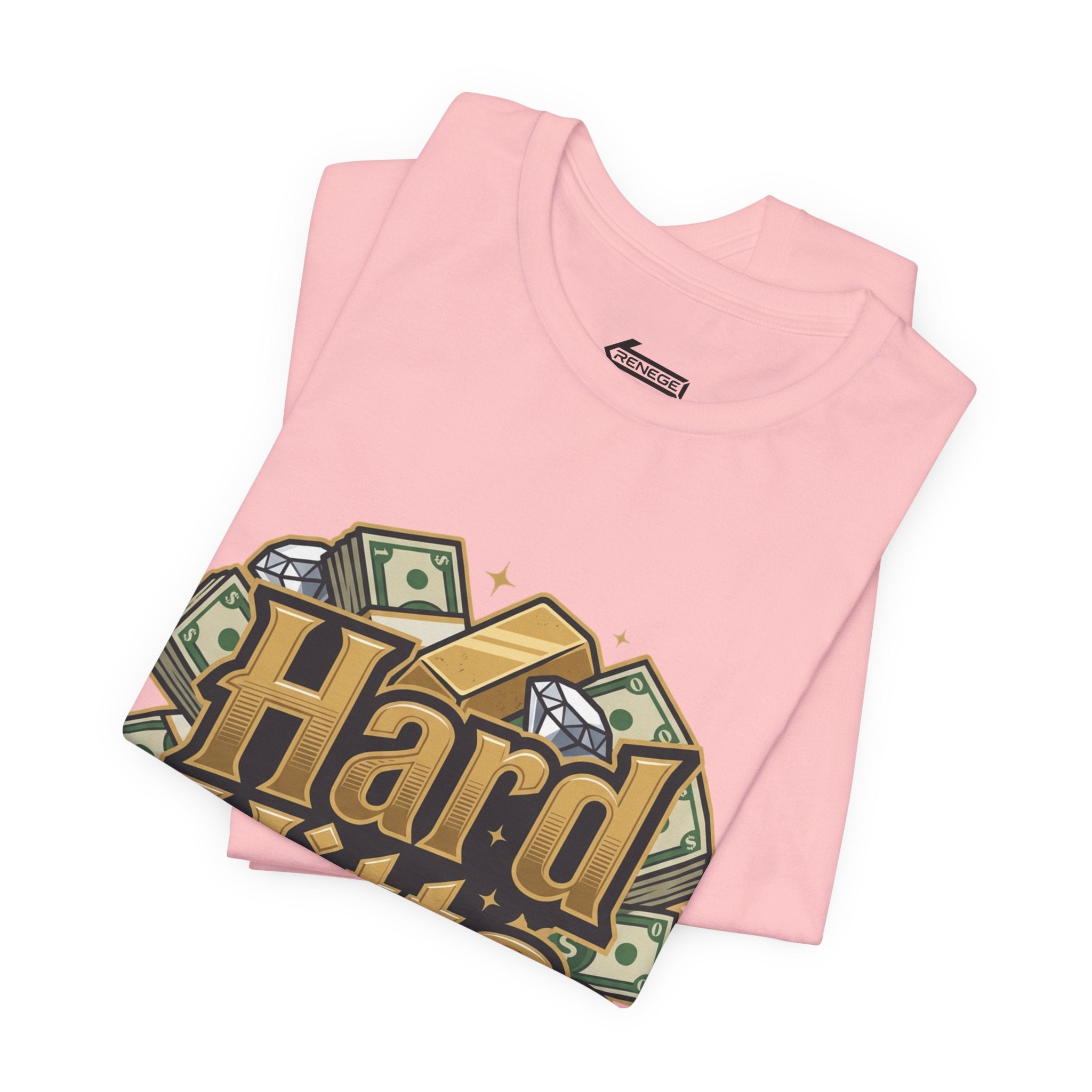 Hard Hitta Money Graphic Tee — Retro Cash & Gold Logo T-Shirt