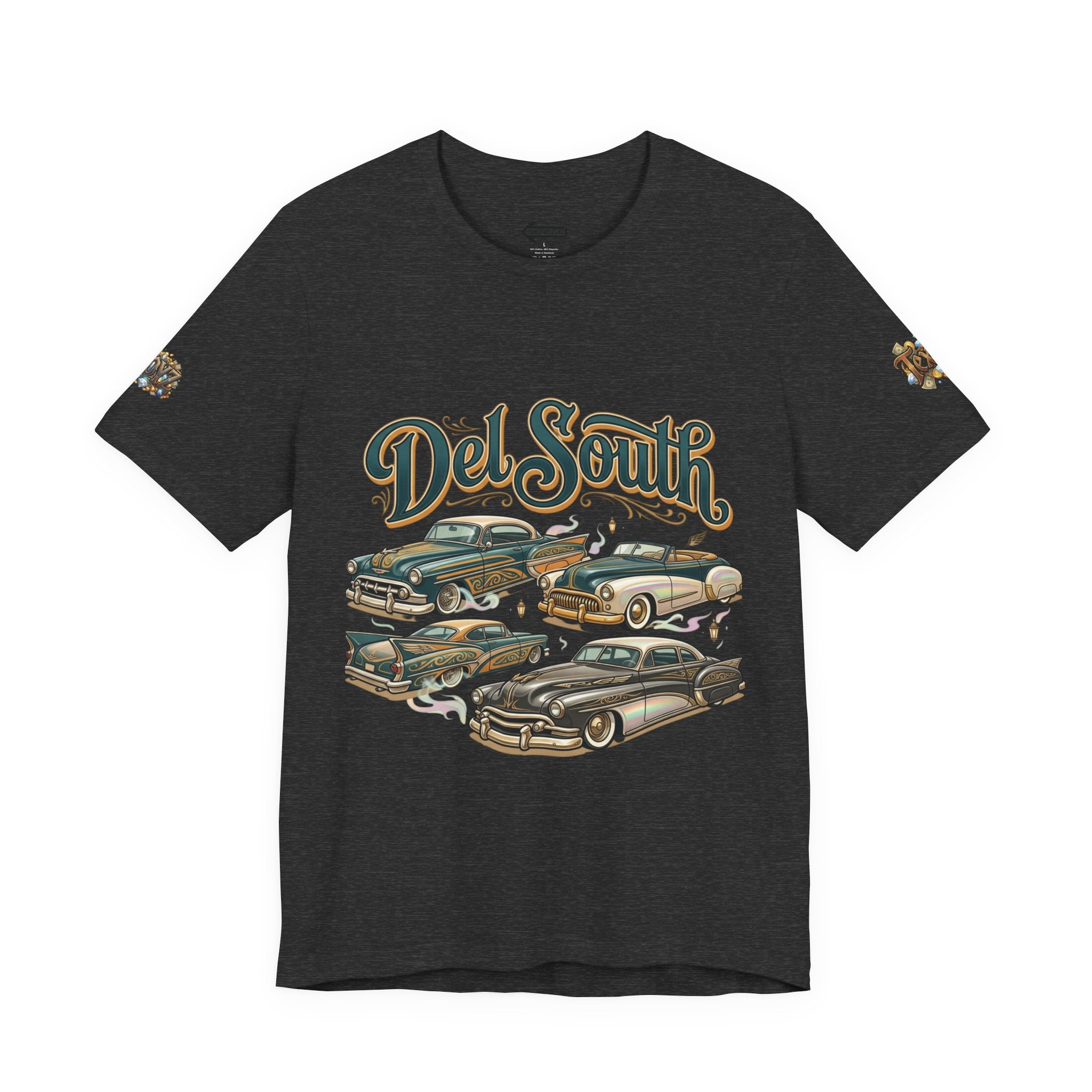Del South Classic Cars Tee — "Hard Hitta" Back Graphic