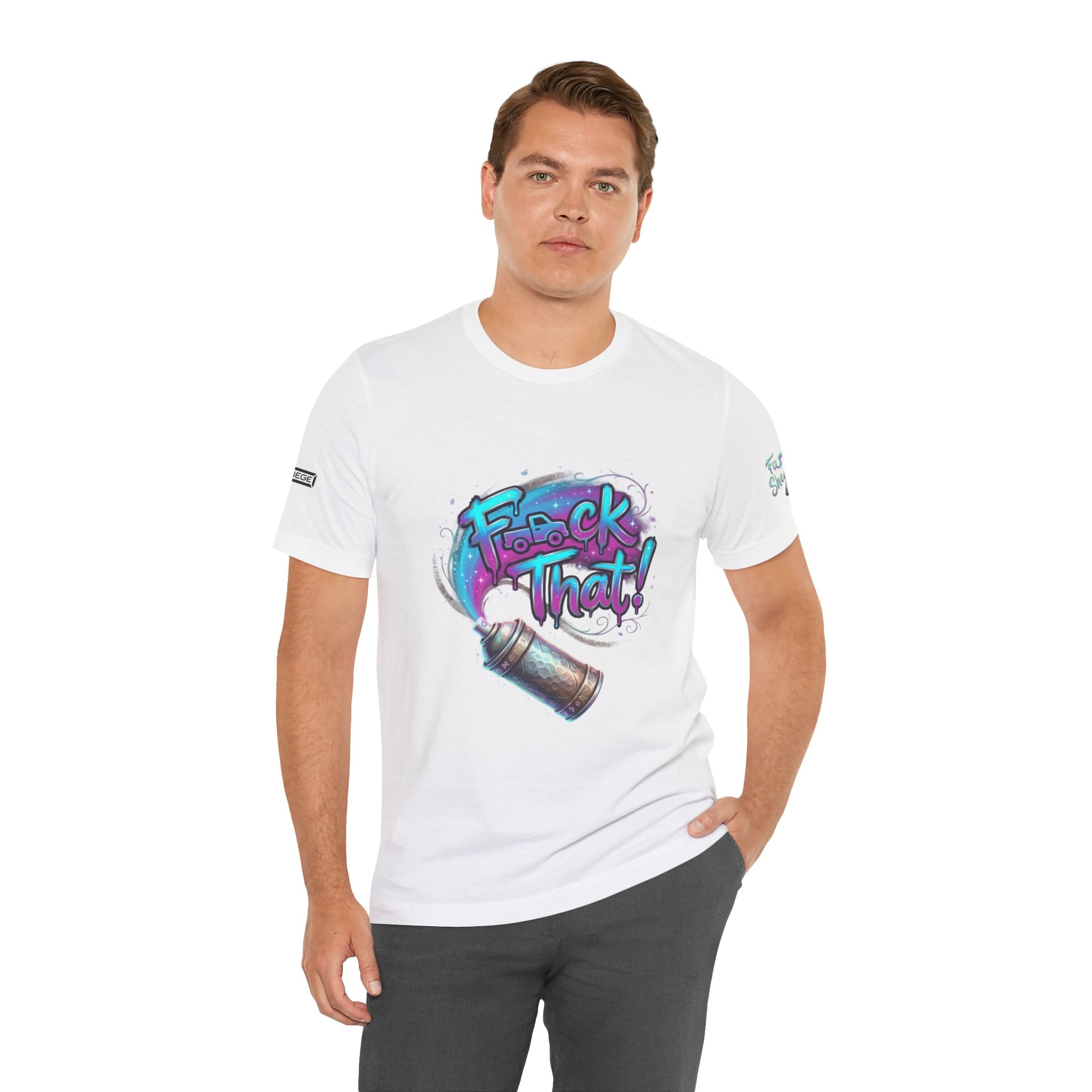 Graffiti 'F*ck That!' Spray Can T‑Shirt