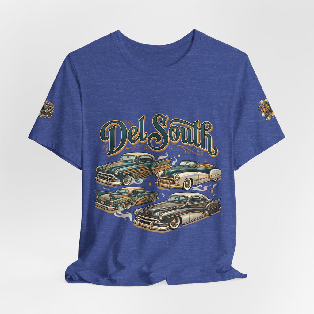 Del South Classic Cars Tee — "Hard Hitta" Back Graphic