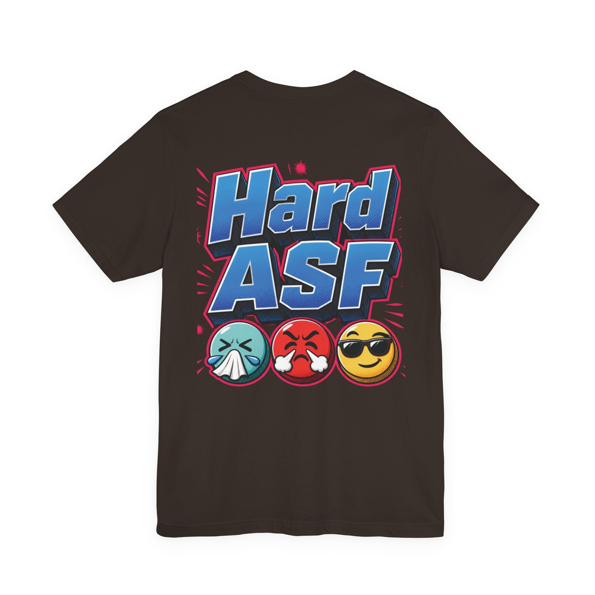 Wash Ya / Hard ASF Emoji Graphic Tee — Funny Emoji Face T-Shirt