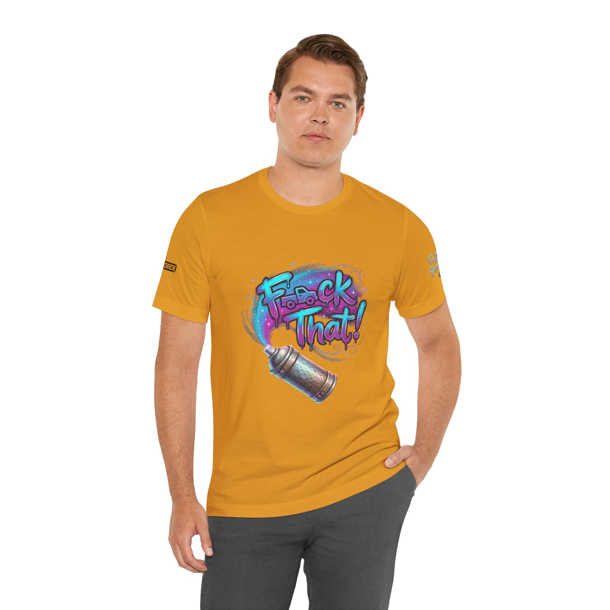Graffiti 'F*ck That!' Spray Can T‑Shirt