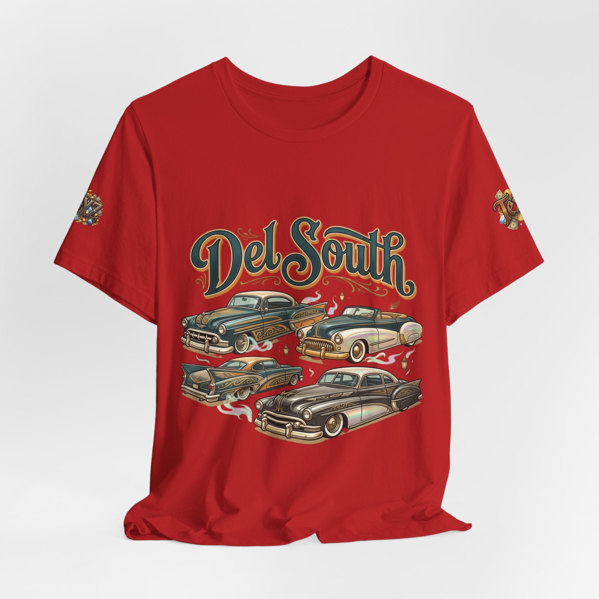Del South Classic Cars Tee — "Hard Hitta" Back Graphic