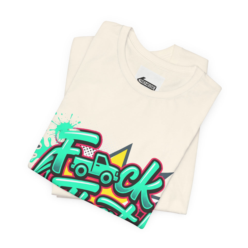 Graphic Tee — "F*ck That!" Streetwear Spray-Paint Design