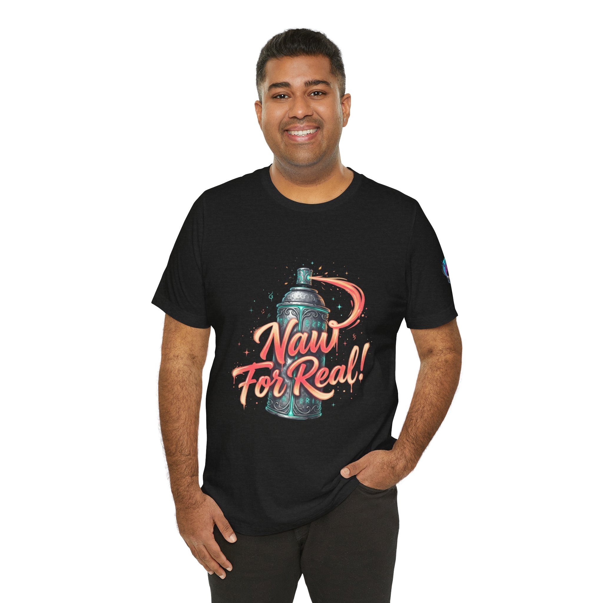 Spray Can 'Naw For Real' Graphic Tee