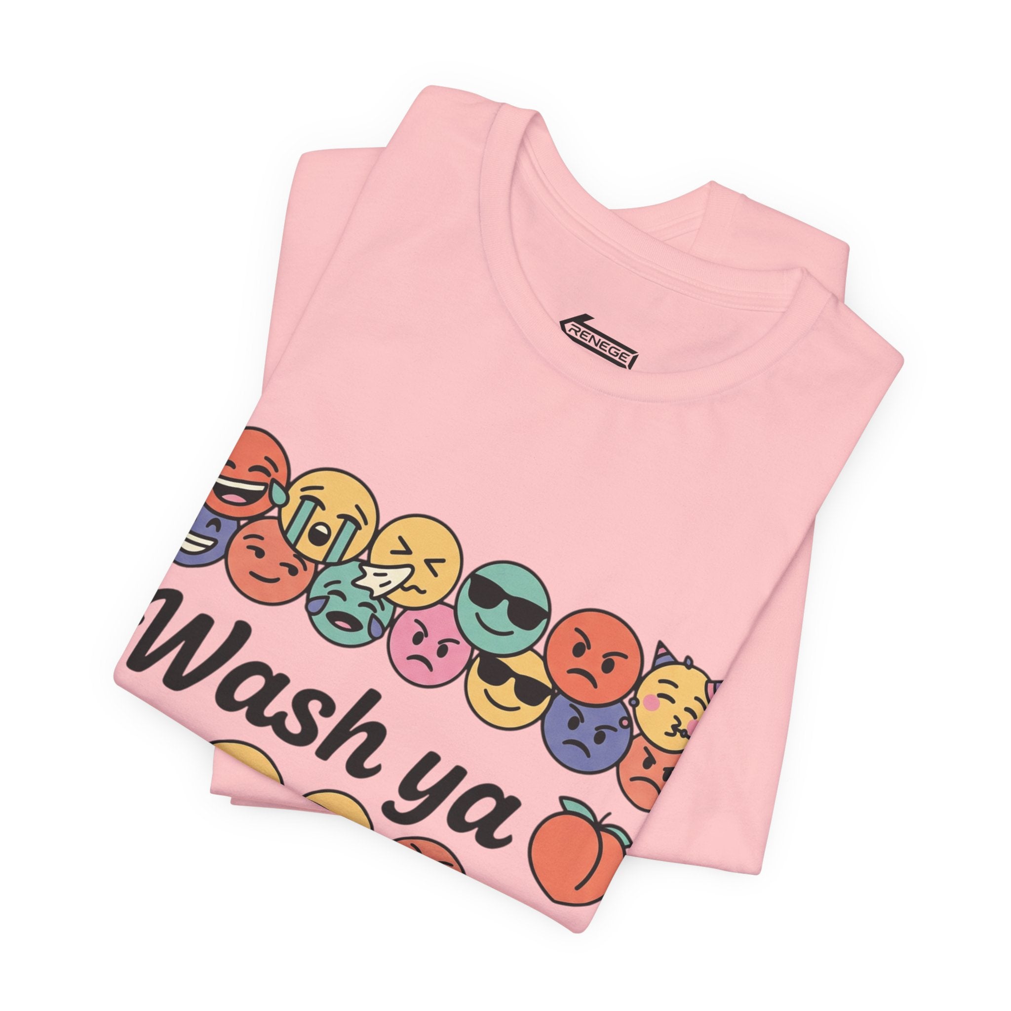 Wash Ya / Hard ASF Emoji Graphic Tee — Funny Emoji Face T-Shirt