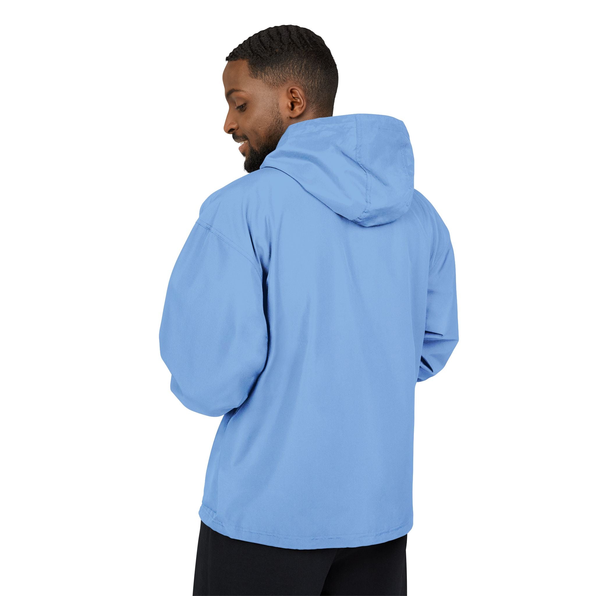 Orange Packable Anorak Jacket with Chest Patch