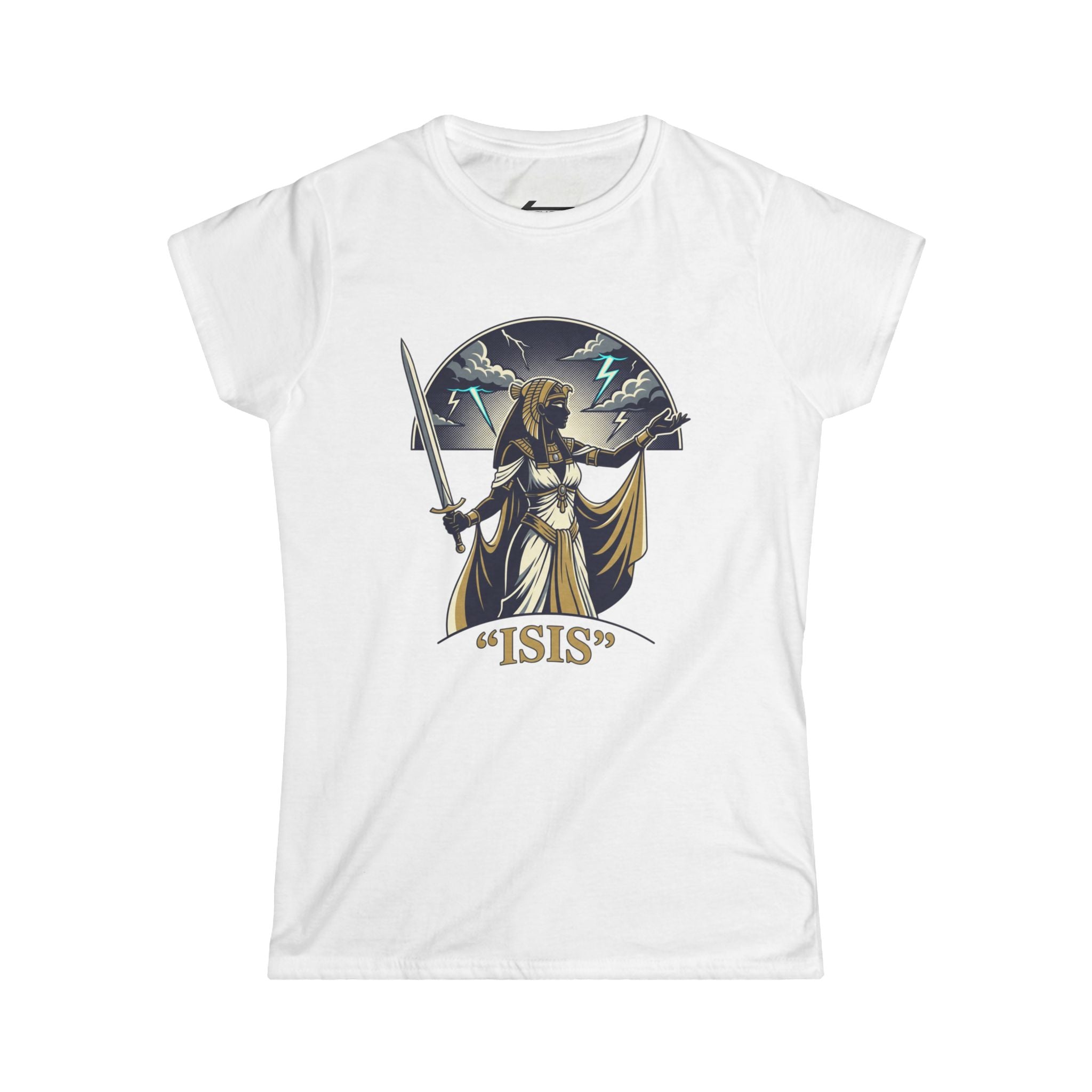 Isis Goddess Tee — Mythic Feminine Warrior Graphic Women’s T‑Shirt