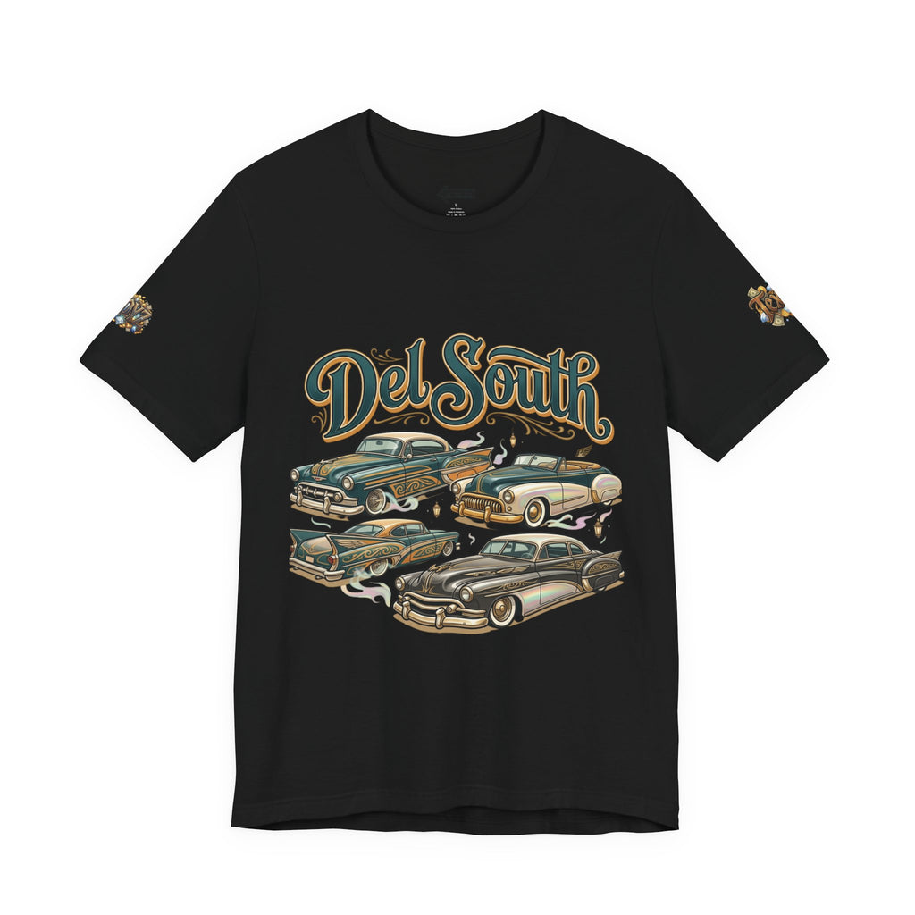 Del South Classic Cars Tee — "Hard Hitta" Back Graphic