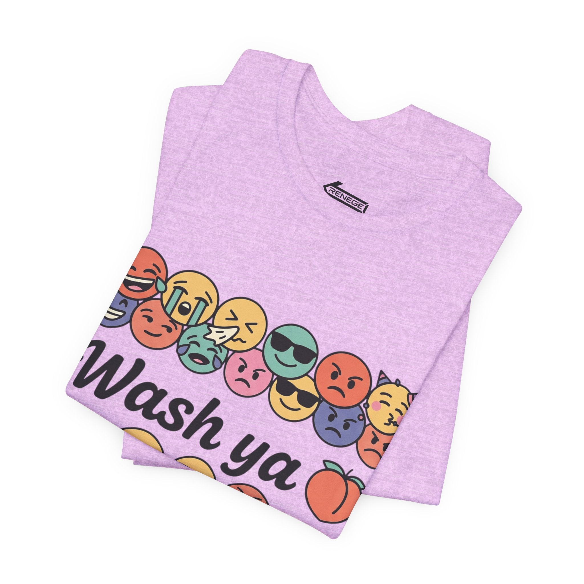 Wash Ya / Hard ASF Emoji Graphic Tee — Funny Emoji Face T-Shirt