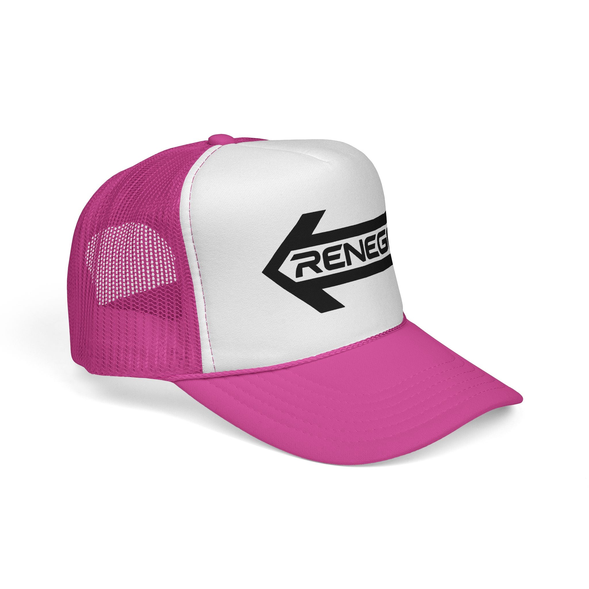 Renegade Arrow Trucker Hat — Retro Bold Logo Mesh Cap