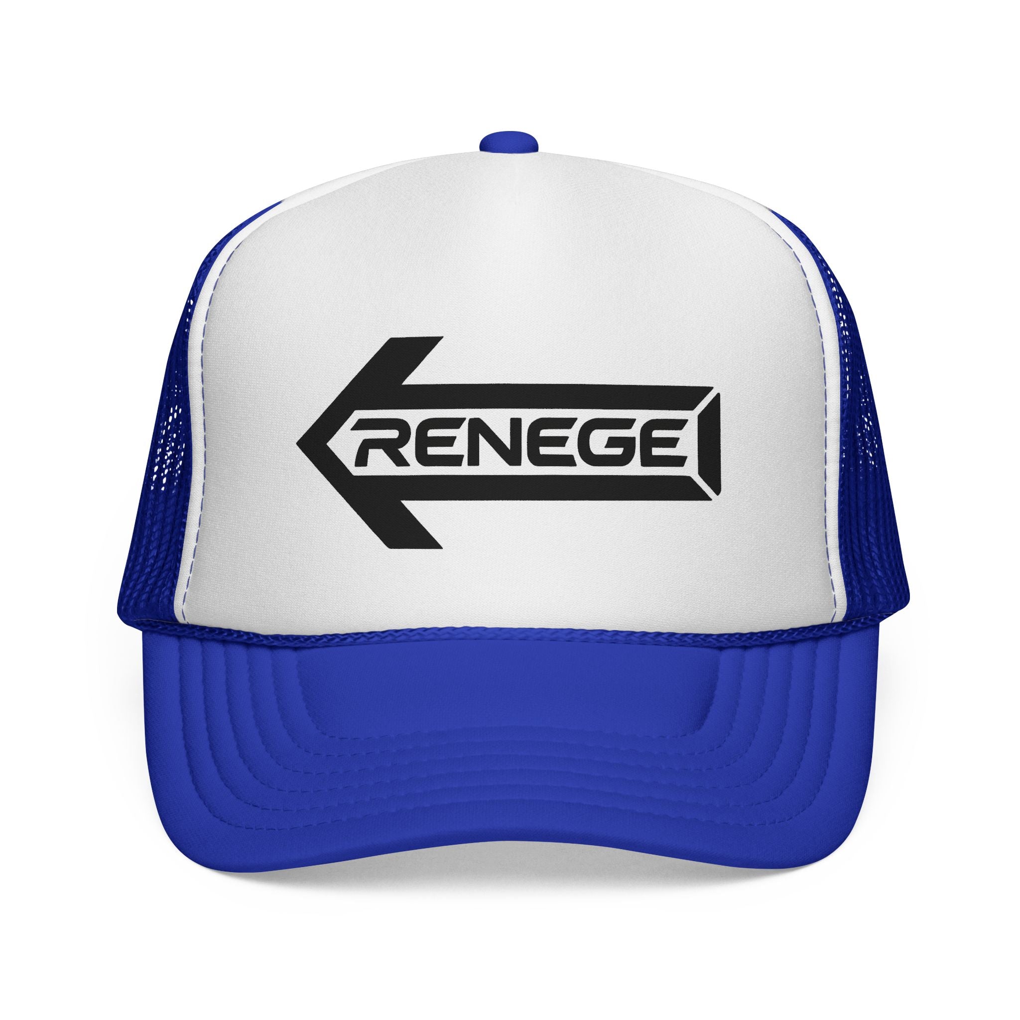 Renegade Arrow Trucker Hat — Retro Bold Logo Mesh Cap