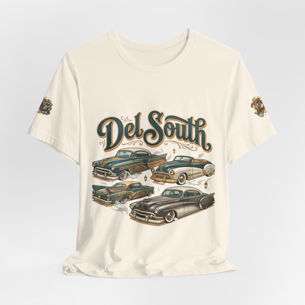 Del South Classic Cars Tee — "Hard Hitta" Back Graphic